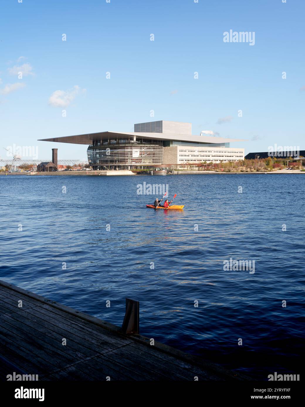 Copenhague, Danemark - Opéra de Henning Larsen Banque D'Images
