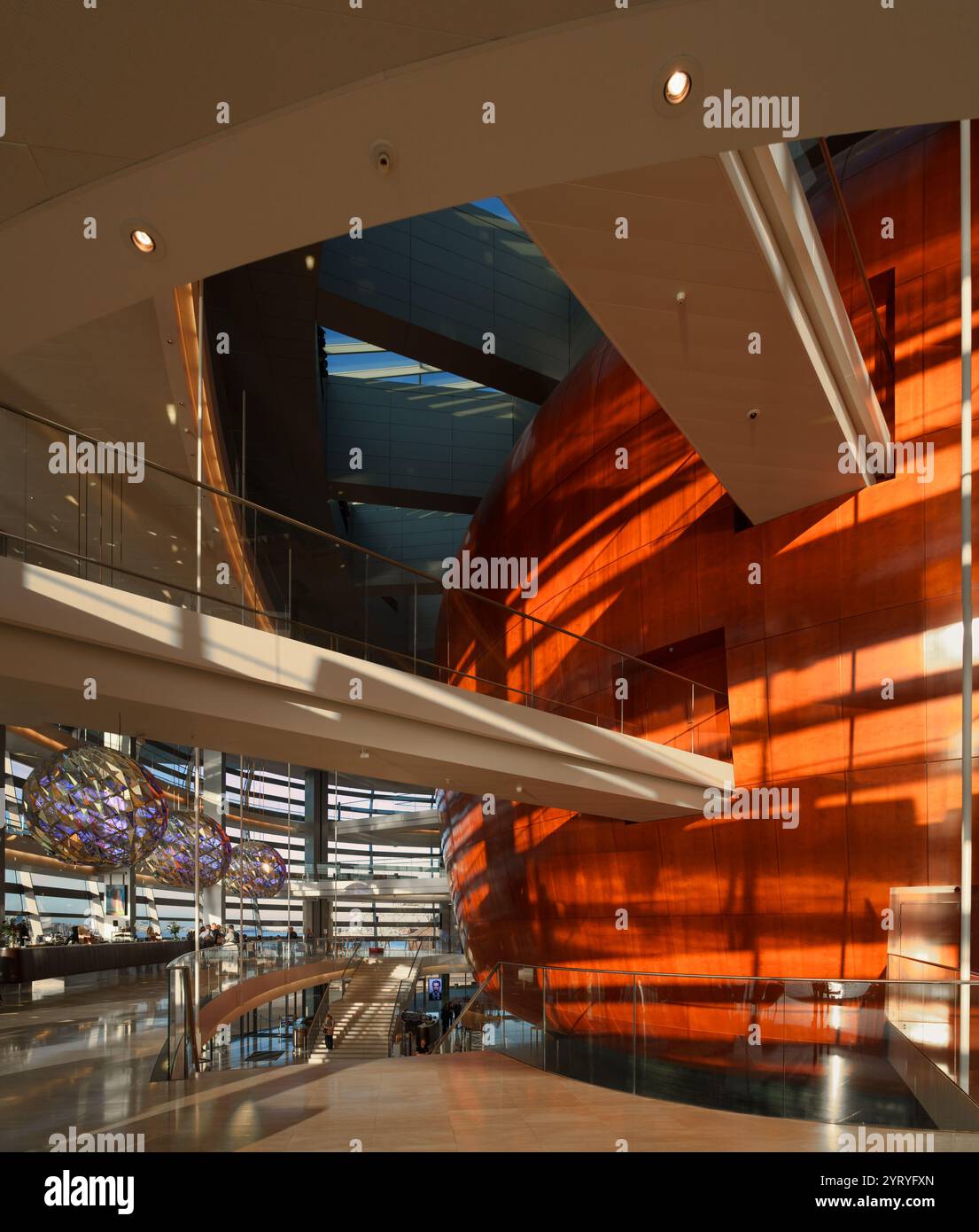 Copenhague, Danemark - Opéra de Henning Larsen, intérieur Banque D'Images