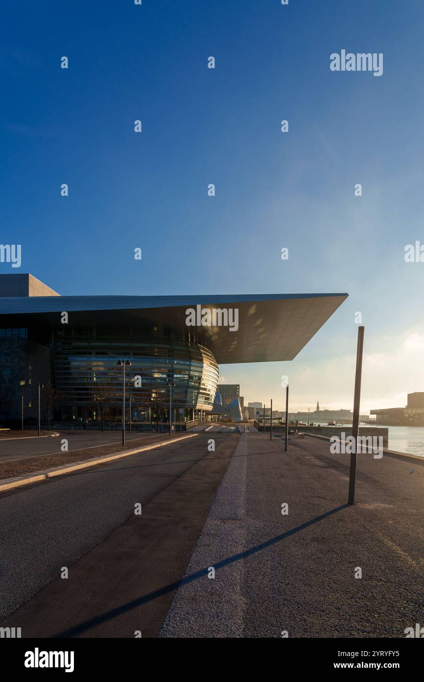 Copenhague, Danemark - Opéra de Henning Larsen Banque D'Images