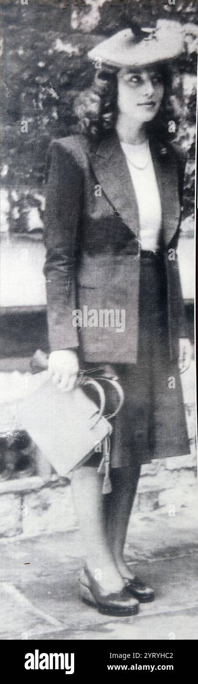 Violette Szabo, (1921 ? 1945) agent britannique/français du Special Operations Executive (SOE) pendant la seconde Guerre mondiale et récipiendaire posthume de la George Cross. Lors de sa deuxième mission en France occupée, Szabo est capturée par l'armée allemande, interrogée, torturée et déportée au camp de concentration de Ravensbr?CK en Allemagne, où elle est exécutée. Banque D'Images