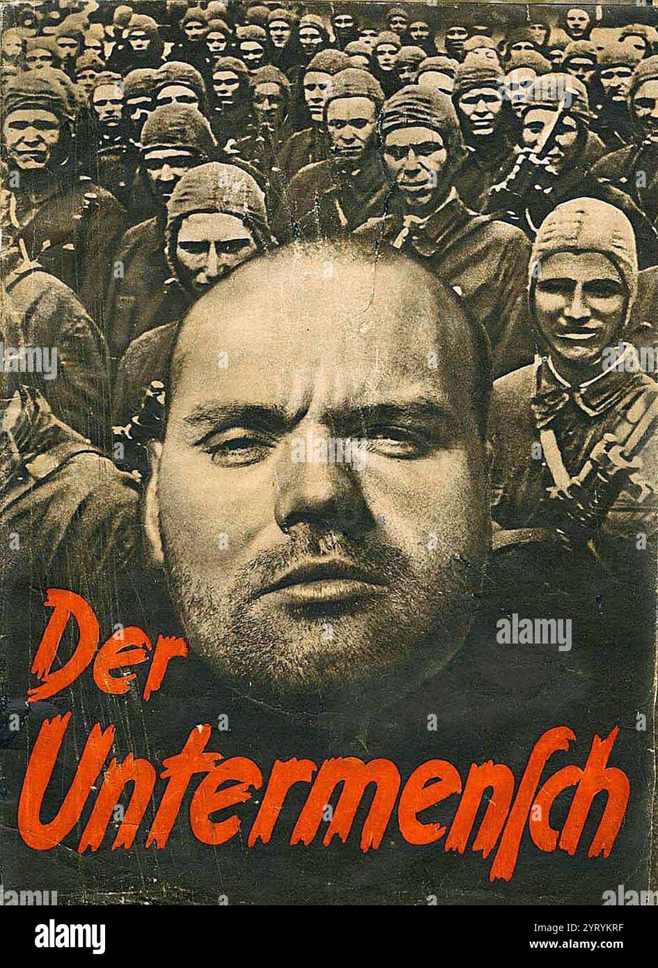 Couverture de la brochure de propagande nazie 'Der Untermensch' (le sous-humain) Banque D'Images