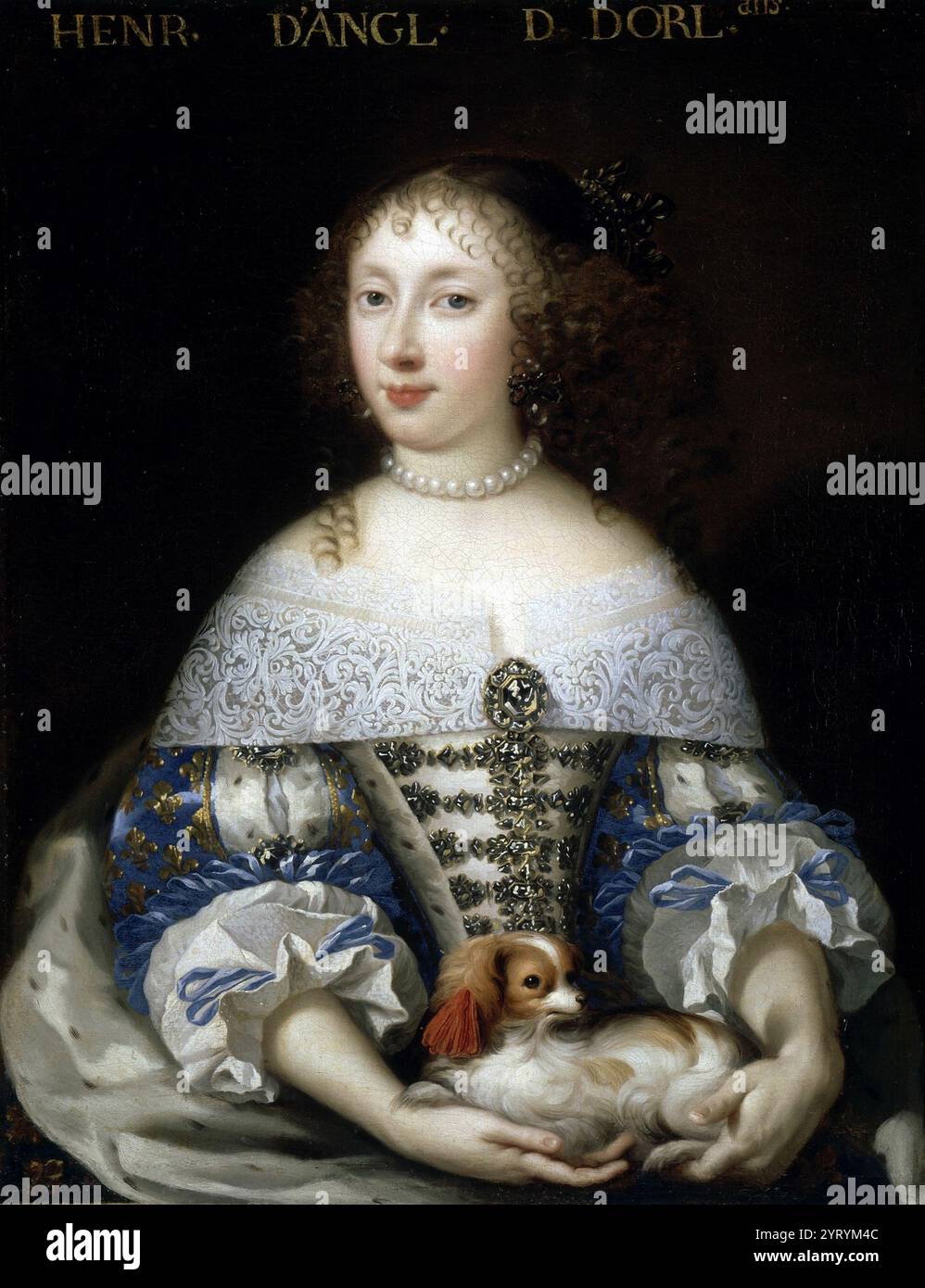 Henriette d'Angleterre (1644-1670) Portrait attribué à Nicolas Mignard (1606?1668). Banque D'Images