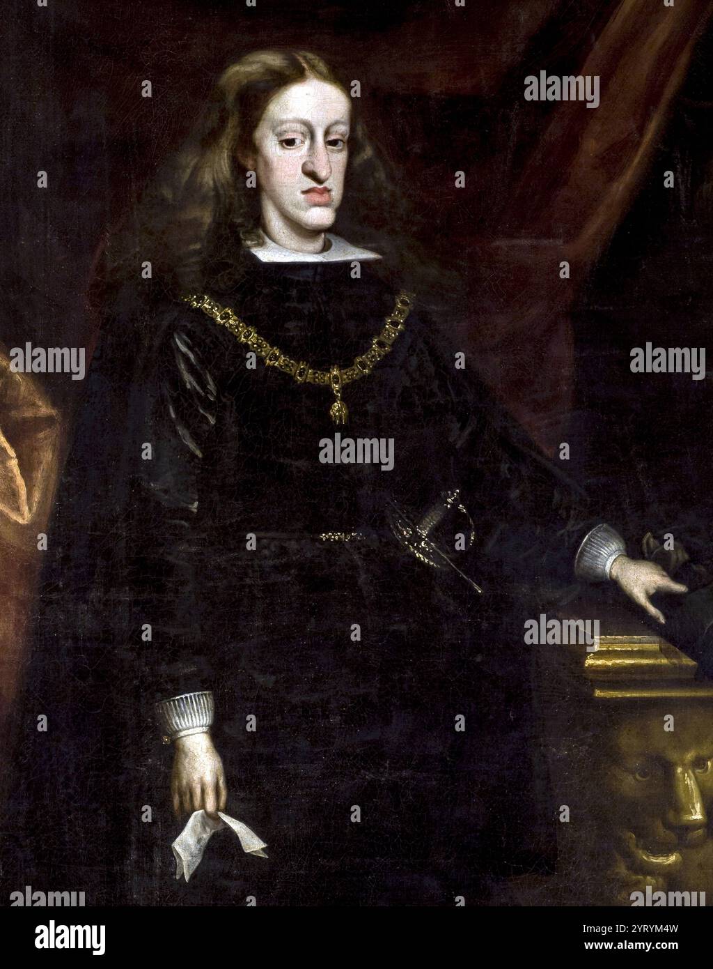 Charles II d'Espagne vers 1685 de Juan Carreno de Miranda (1614?1685) Banque D'Images