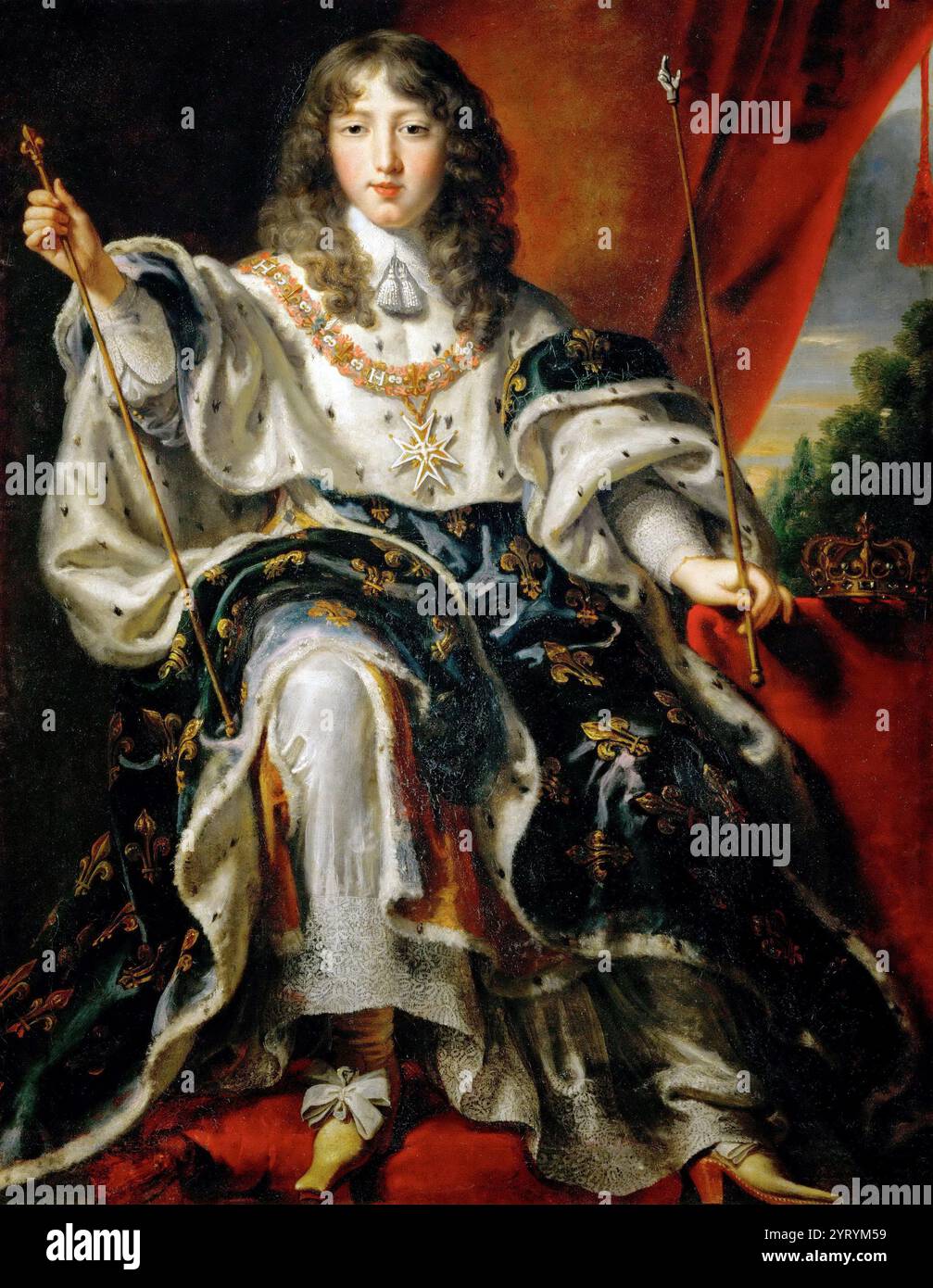 Louis XIV (1638-1715), de France, peint vers 1651 à 1654, par Justus van Egmont (1602?1674) Banque D'Images