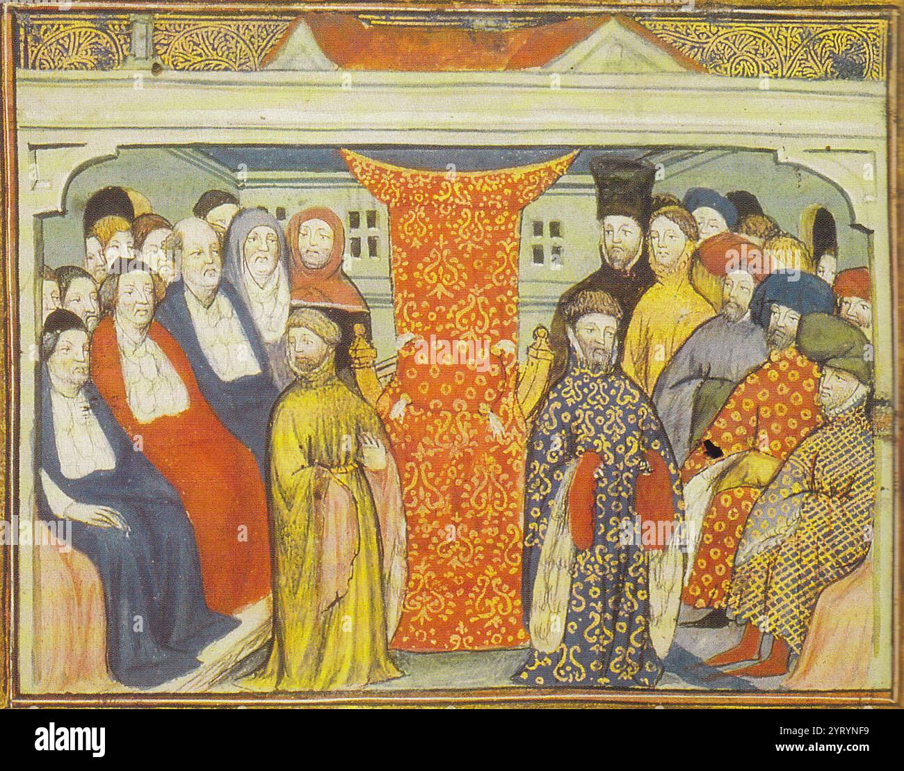 Couronnement en 1399 du roi Henri IV (1367 ? 1413), également connu sous le nom de Henry Bolingbroke, Henry fut roi d'Angleterre de 1399 à 1413. Henri était le fils de Jean de Gaunt, duc de Lancastre (troisième fils d'Édouard III) et de Blanche de Lancastre Banque D'Images