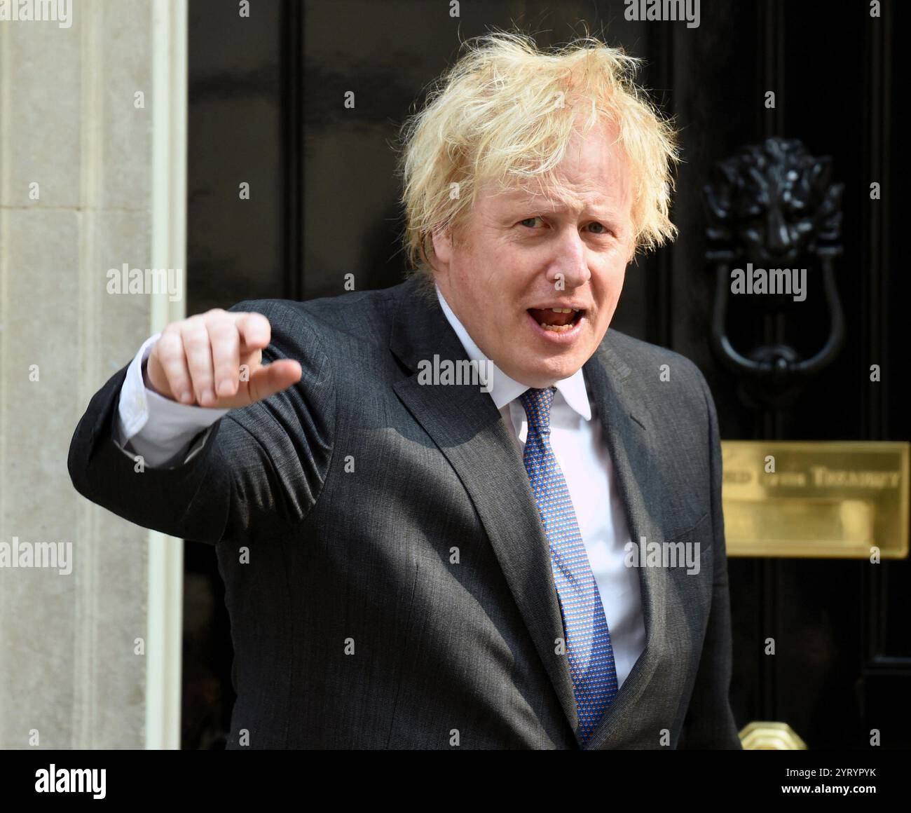 Boris Johnson (né le 19 juin 1964), homme politique britannique premier ministre du Royaume-Uni et chef du Parti conservateur depuis 2019. Il a été ministre des Affaires étrangères de 2016 à 2018 et maire de Londres de 2008 à 2016. 24 juin 2020 Banque D'Images