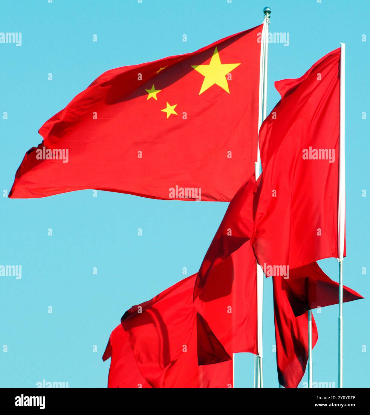 Préparatifs à Pékin pour la Journée nationale de 2019, de la République populaire de Chine, célébrée le 1er octobre, comme jour férié, commémorant la création de la République populaire de Chine le 1er octobre 1949 Banque D'Images