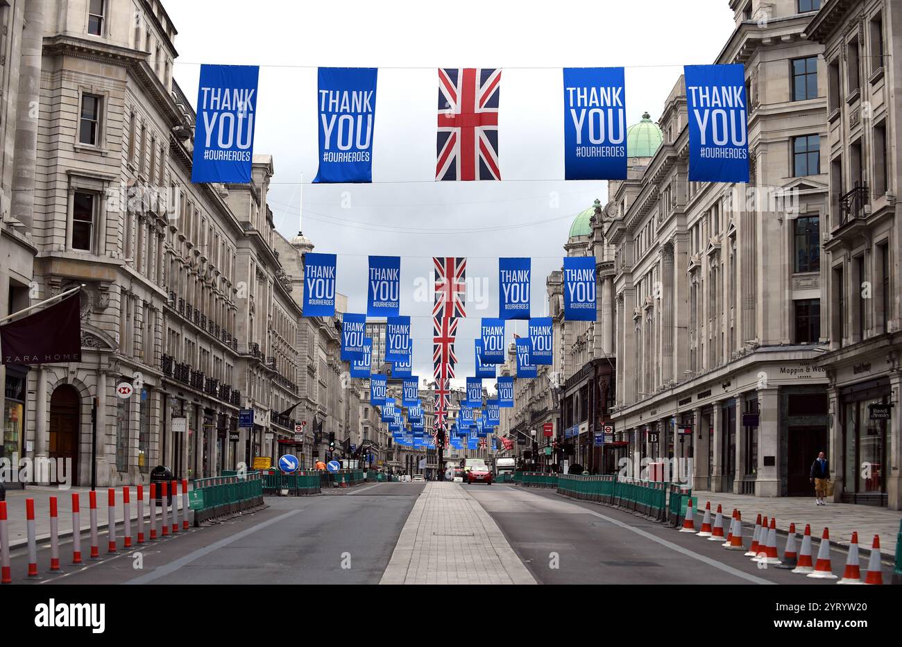 Impact économique de l’épidémie de Corona virus à Londres, en Angleterre, après que les réglementations de verrouillage ont été assouplies pendant la pandémie de COVID-19. 9 juillet 2020 Banque D'Images