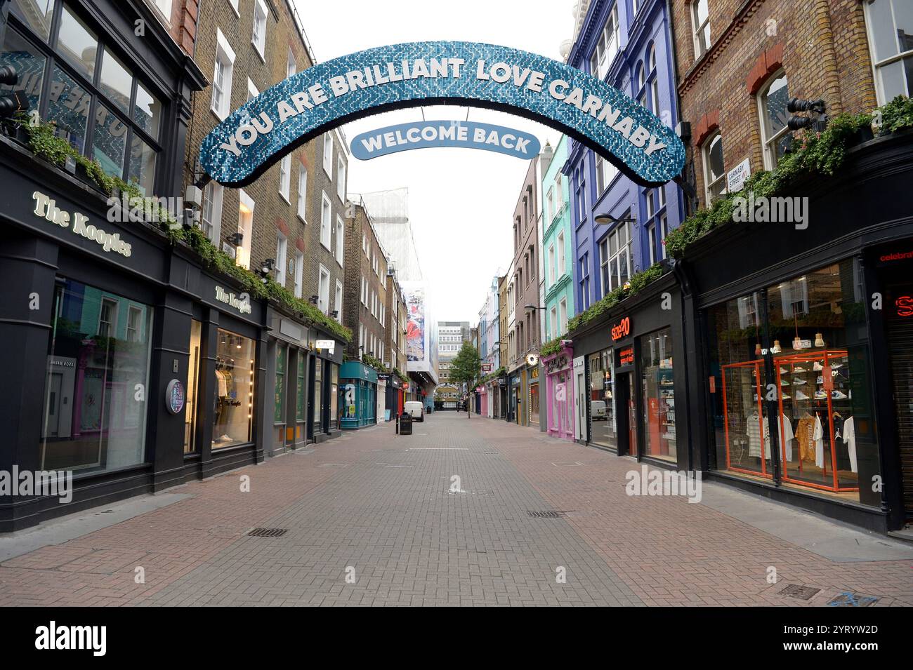 Impact économique de l’épidémie de Corona virus à Londres, en Angleterre, après que les réglementations de verrouillage ont été assouplies pendant la pandémie de COVID-19. 9 juillet 2020 Banque D'Images
