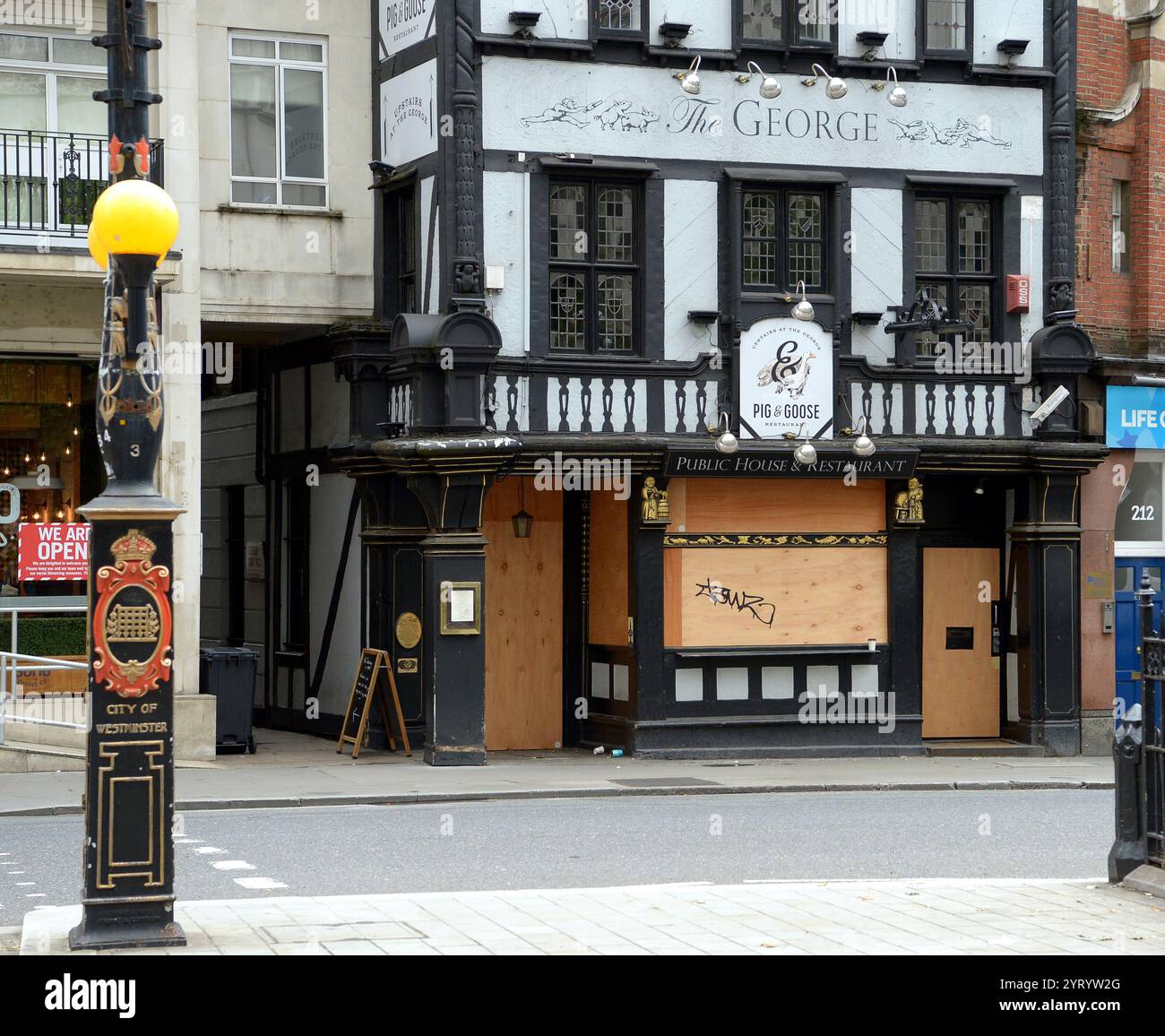 Impact économique de l’épidémie de Corona virus à Londres, en Angleterre, après que les réglementations de verrouillage ont été assouplies pendant la pandémie de COVID-19. 9 juillet 2020 Banque D'Images