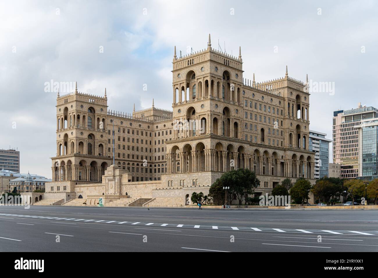 La Maison du gouvernement de l'Azerbaïdjan, Bakou, Azerbaïdjan Banque D'Images
