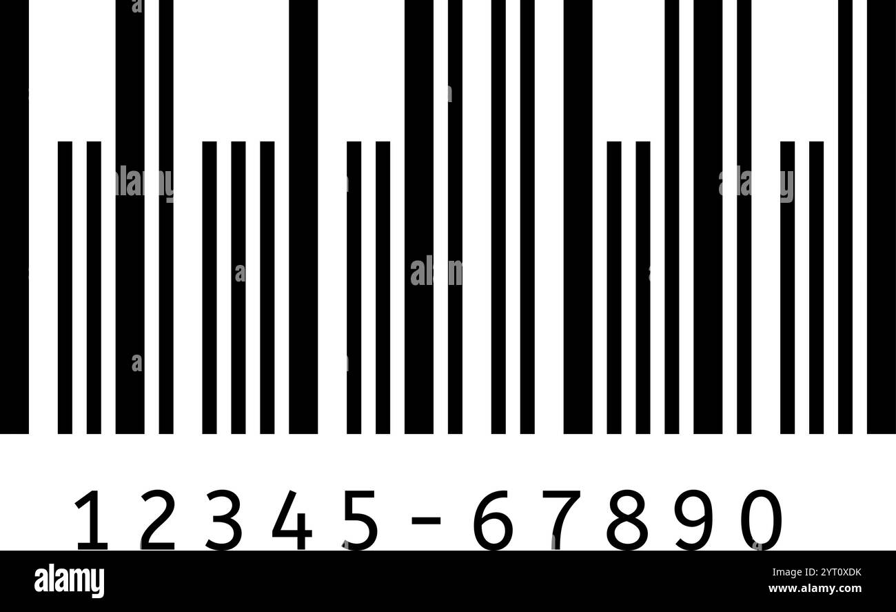 Code-barres noir et blanc illustrant l'identification et le suivi des produits, soulignant son rôle dans la vente au détail et le commerce. Nettoyer le graphique vectoriel Illustration de Vecteur