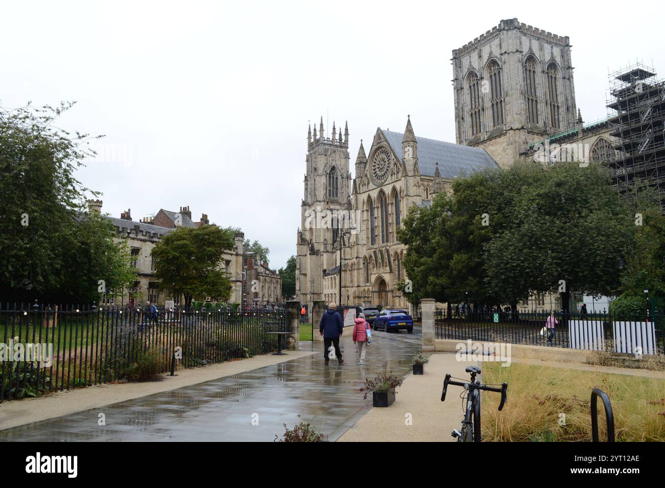 Belle architecture ancienne de York Minster Banque D'Images