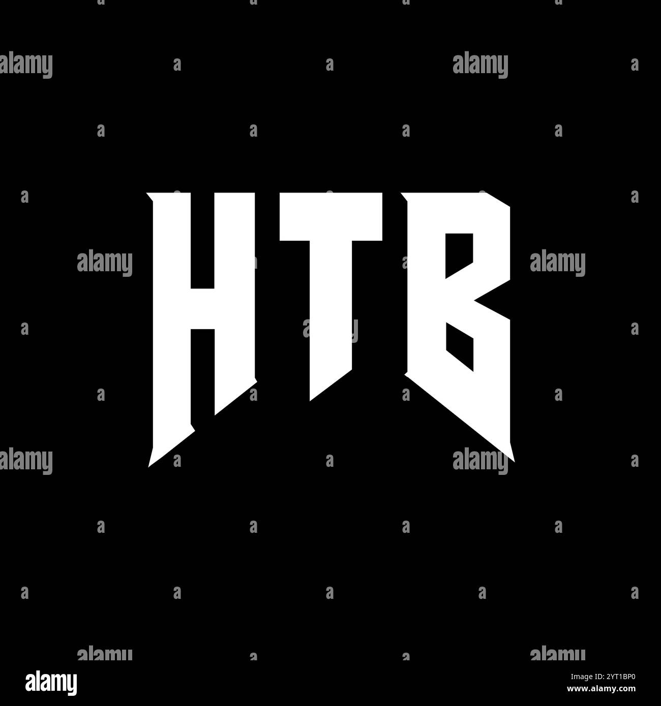 HTB Letter logo design pour la société de technologie. Combinaison de couleurs noir et blanc de conception de logo HTB. Logo HTB, vecteur HTB, design HTB, icône HTB, alph HTB Illustration de Vecteur
