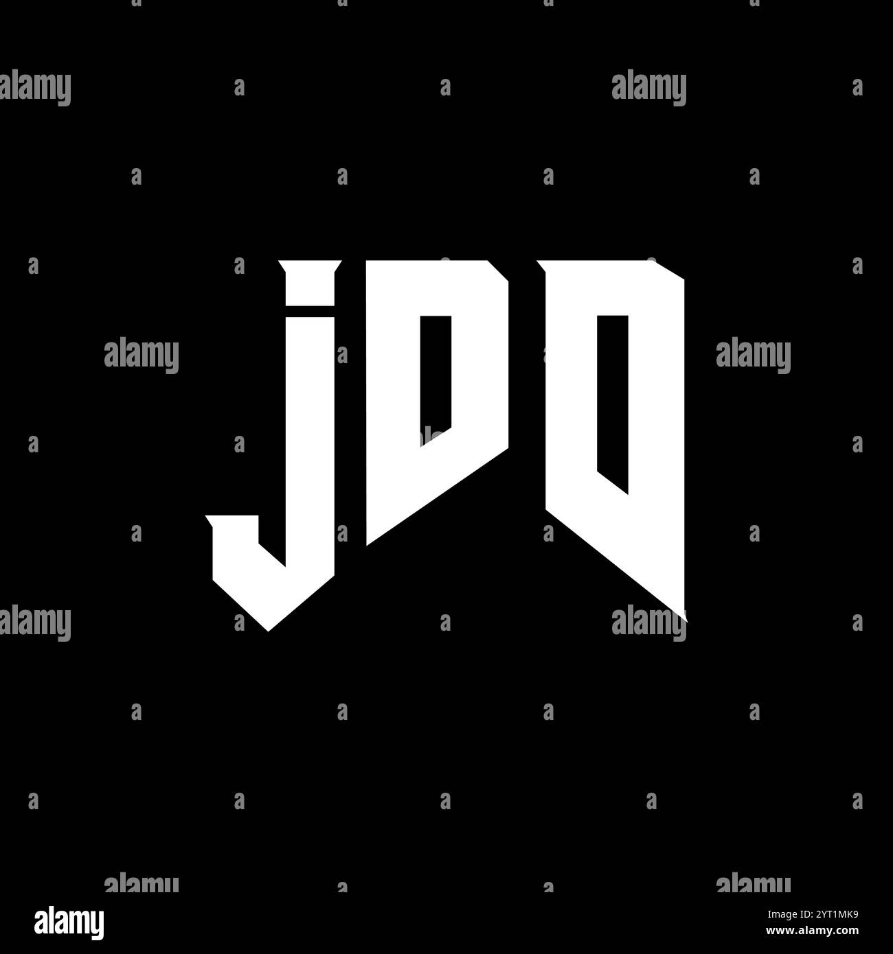 Conception de logo de lettre JDD pour la société de technologie. Combinaison de couleurs noir et blanc de conception de logo JDD. Logo JDD, vecteur JDD, conception JDD, icône JDD, JDD alph Illustration de Vecteur