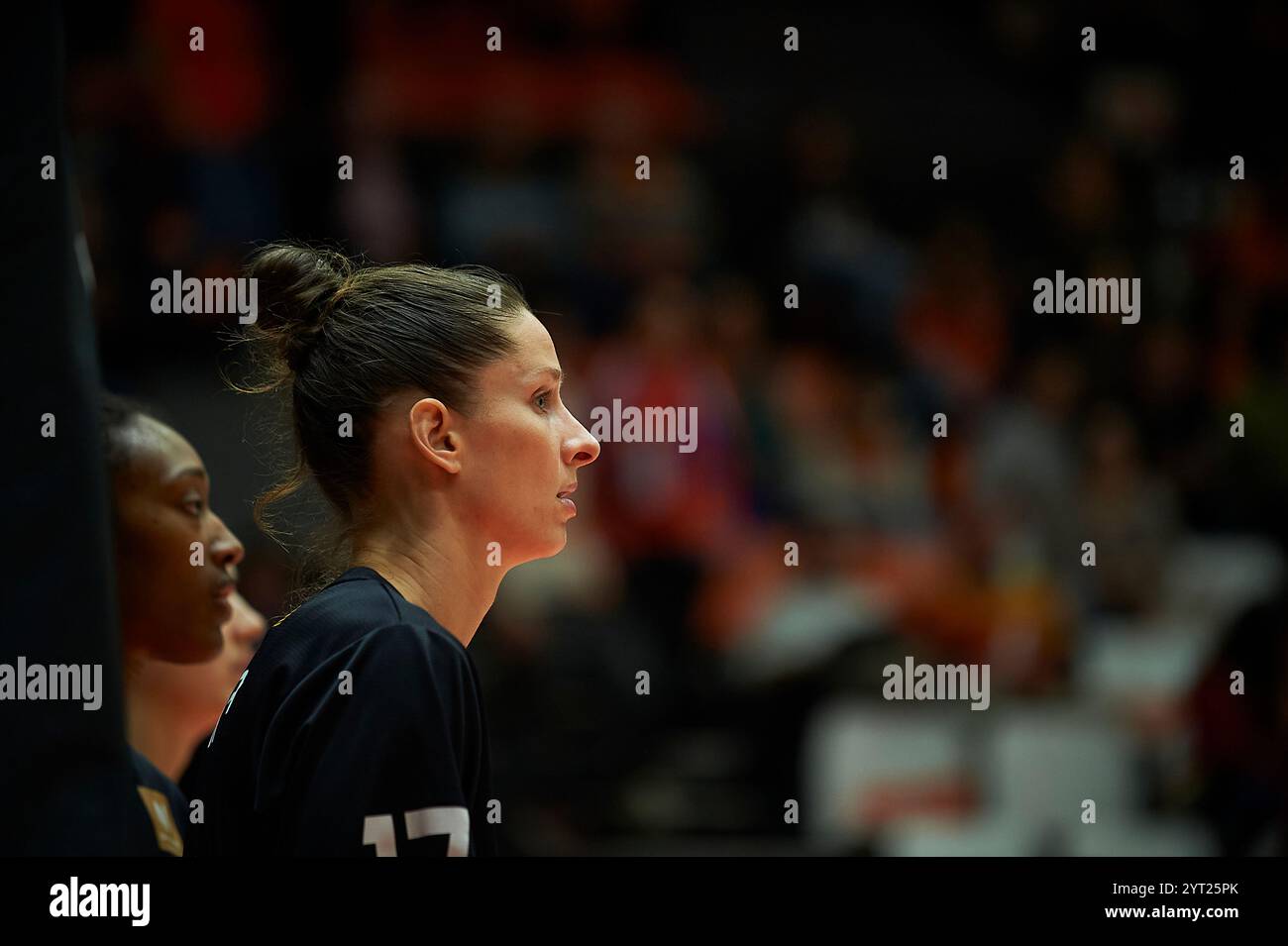 Valencia , Espagne , 5, décembre 2024. Kristine Vitola de Valence basket à la Liga Femenina Endesa saison régulière Round 10 . Crédit : Vicente Vidal Fernandez/Alamy Live News Banque D'Images