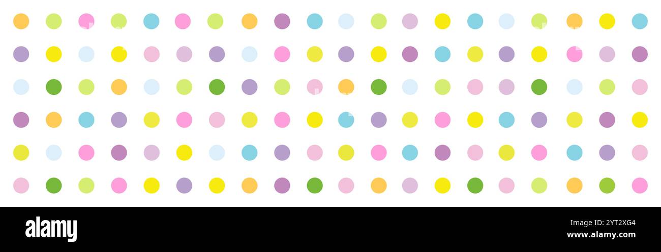 Fond de bannière coloré à pois Illustration de Vecteur