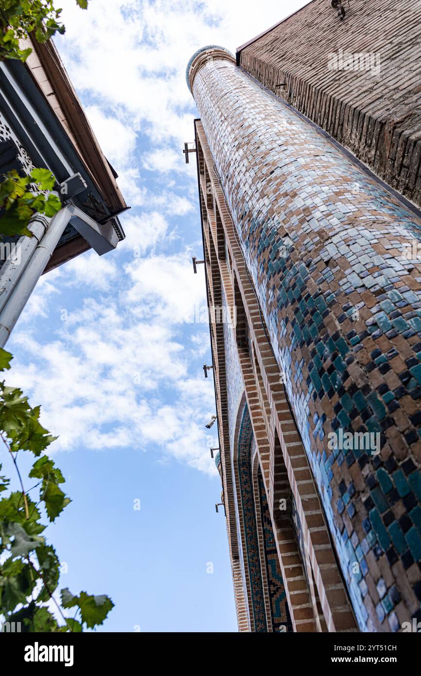Célèbre bâtiment Blue Bath dans le vieux Tbilissi Banque D'Images