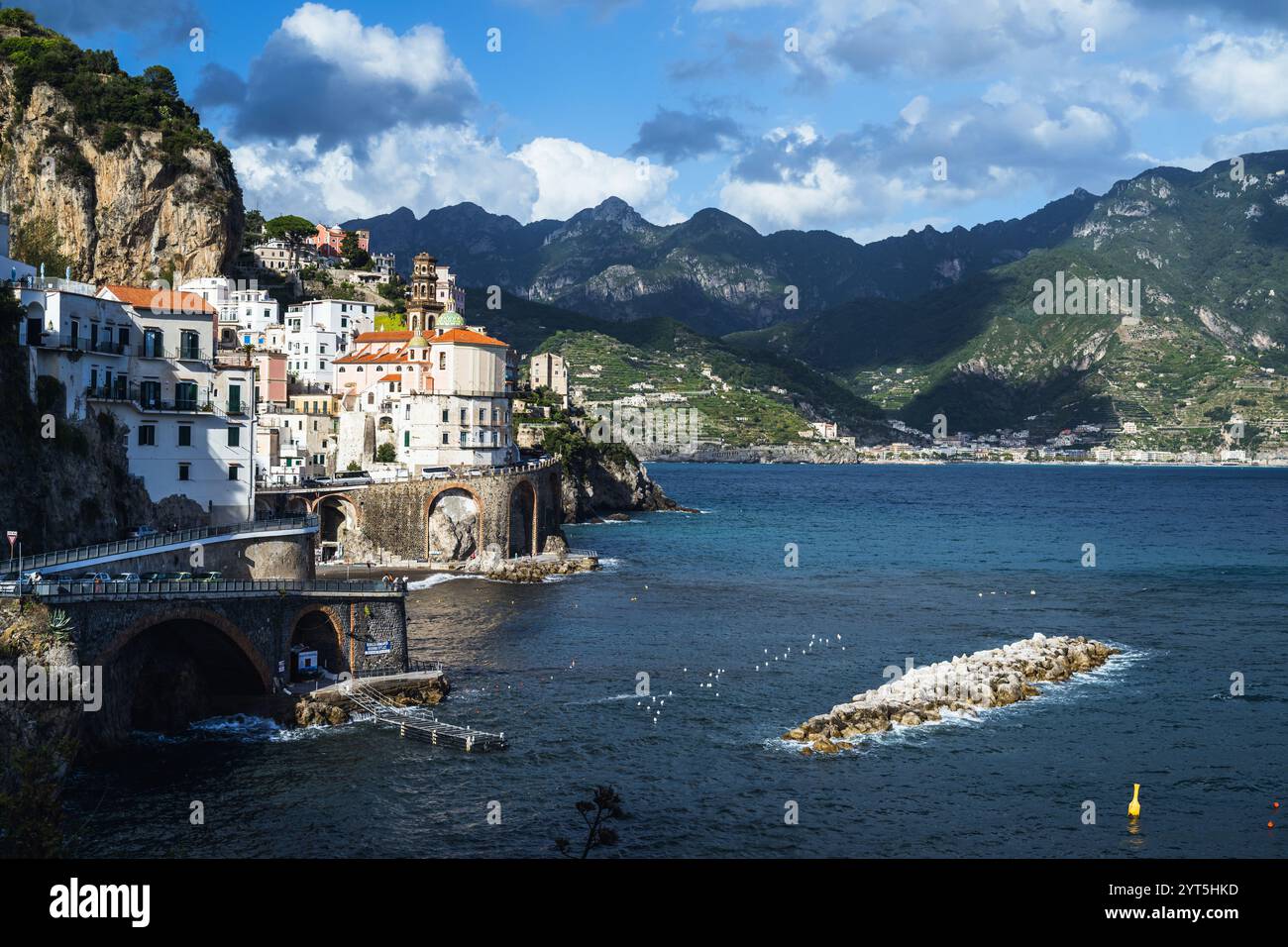 Atrani, Côte amalfitaine, Amalfi, Italie, Europe Banque D'Images