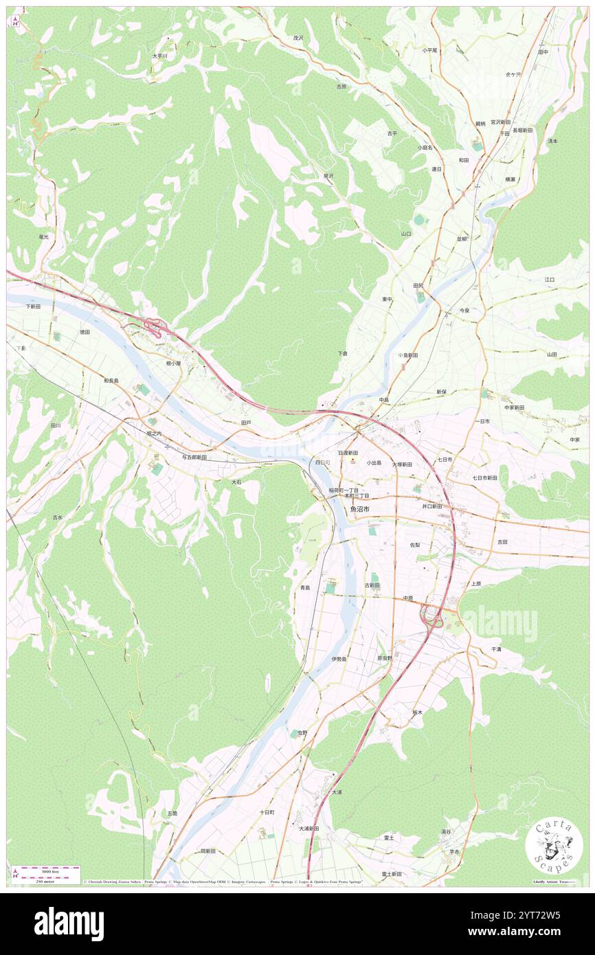 Aburuma Gawa, , JP, Japon, Niigata, n 37 14' 19'', N 138 57' 1'', carte, Cartascapes carte publiée en 2024. Explorez Cartascapes, une carte qui révèle la diversité des paysages, des cultures et des écosystèmes de la Terre. Voyage à travers le temps et l'espace, découvrir l'interconnexion du passé, du présent et de l'avenir de notre planète. Banque D'Images