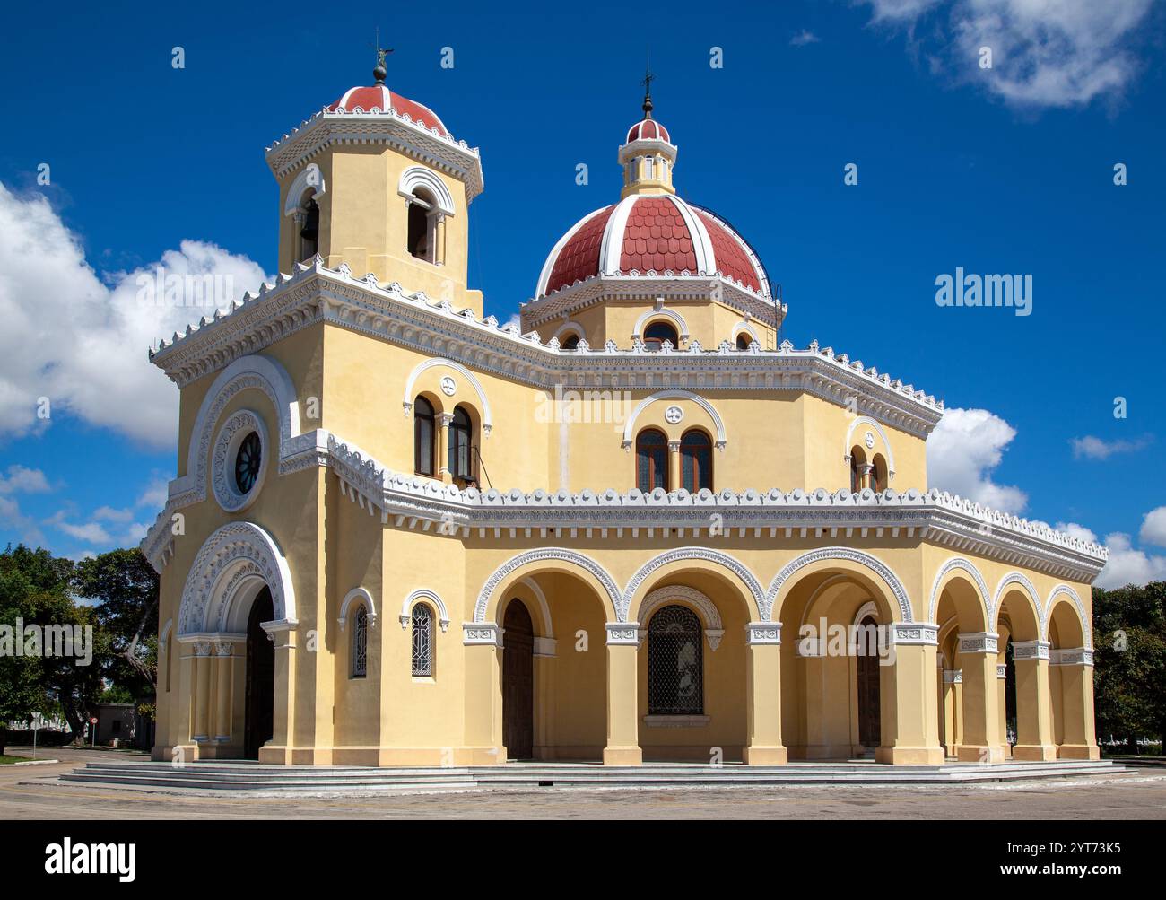 La chapelle du cimetière Cristobal Colon à la Habana, la Havane, Cuba Banque D'Images