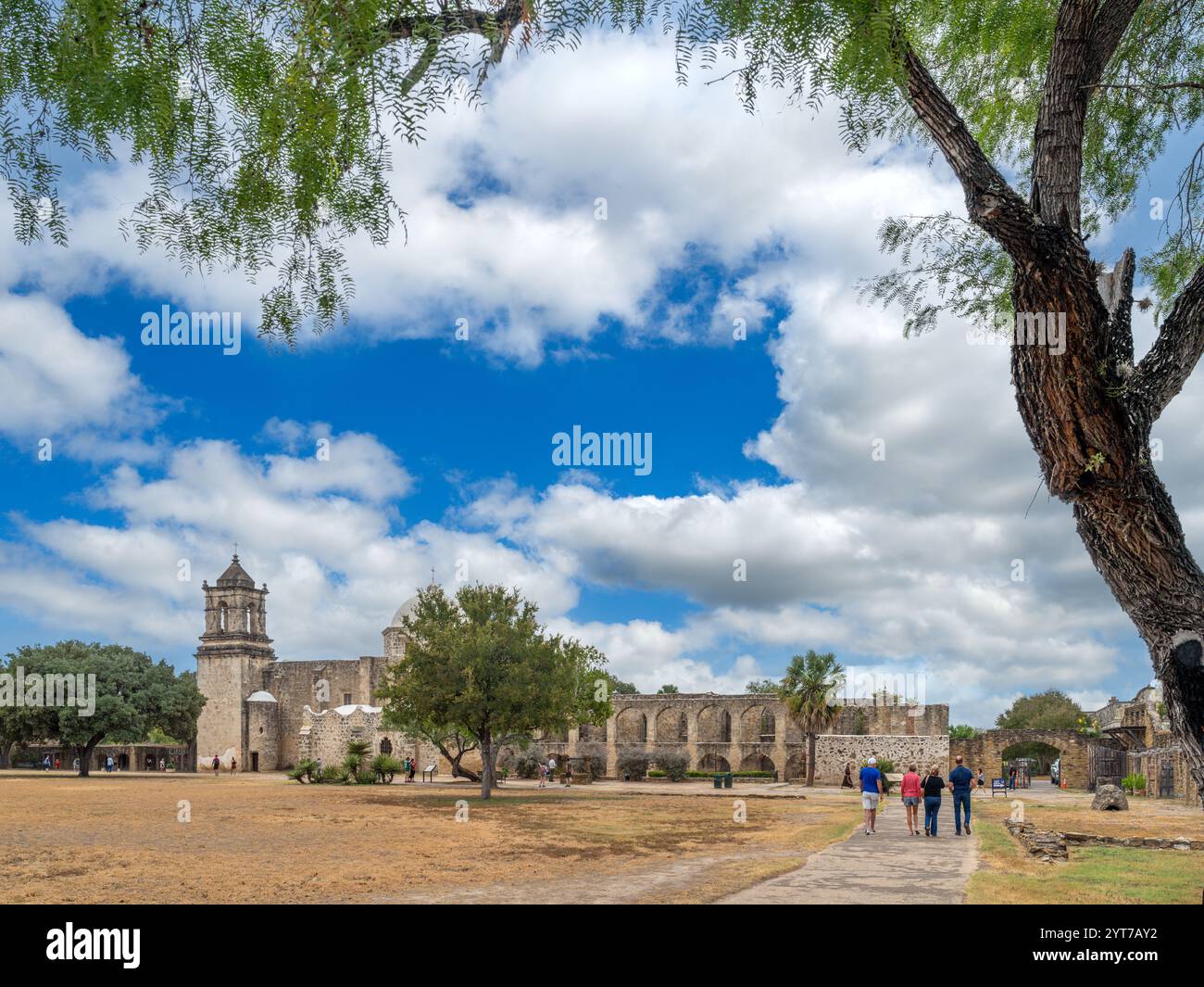 Mission San José, San Antonio, Texas, États-Unis Banque D'Images