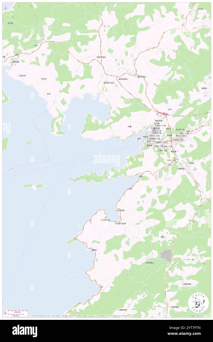 Yawatahama-ko, , JP, Japon, , n 33 27' 0'', N 132 24' 0'', carte, Cartascapes carte publiée en 2024. Explorez Cartascapes, une carte qui révèle la diversité des paysages, des cultures et des écosystèmes de la Terre. Voyage à travers le temps et l'espace, découvrir l'interconnexion du passé, du présent et de l'avenir de notre planète. Banque D'Images