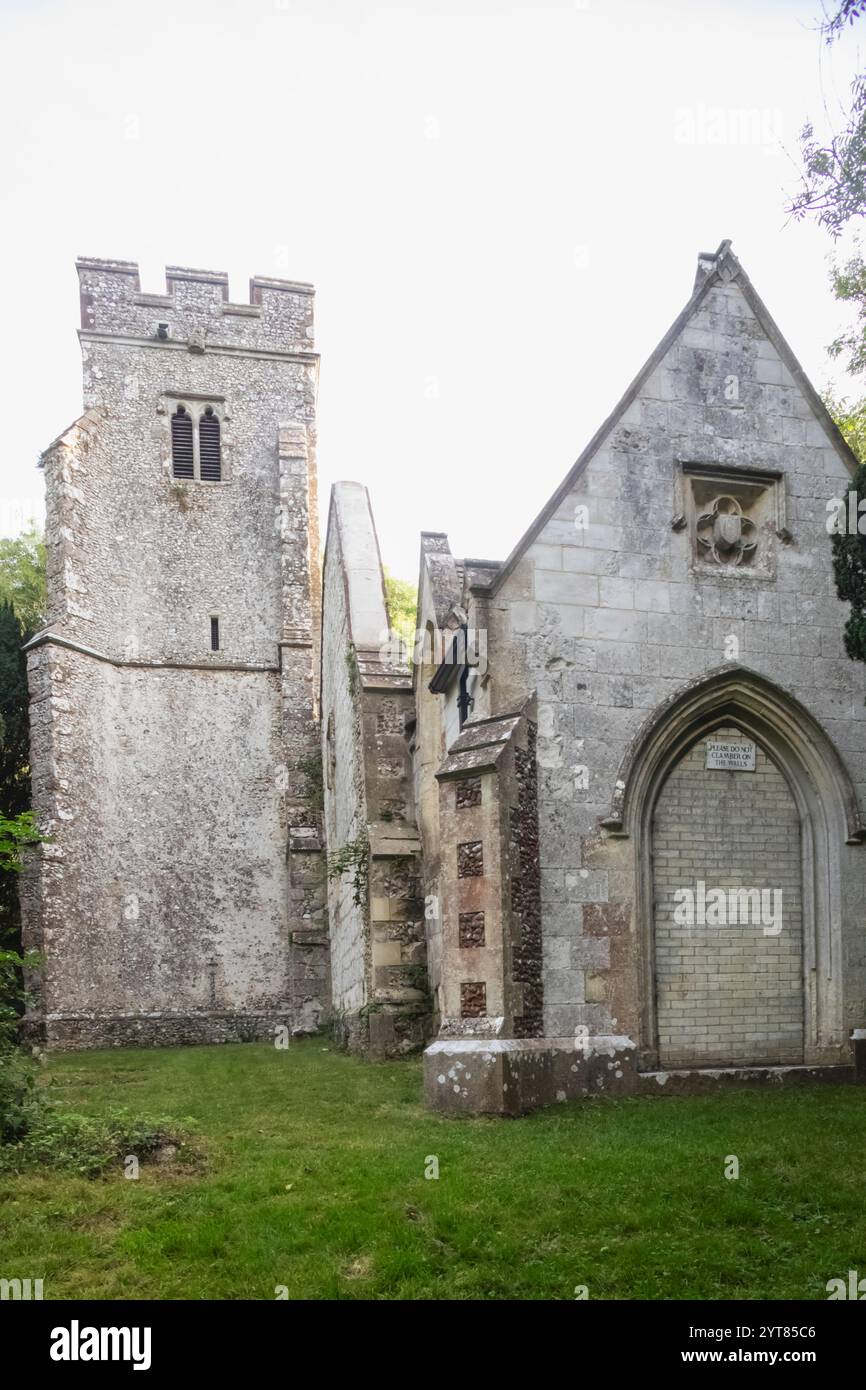 Angleterre, Kent, Ashford, Eastwell, Eastwell Park, Prog Mary's Church Banque D'Images