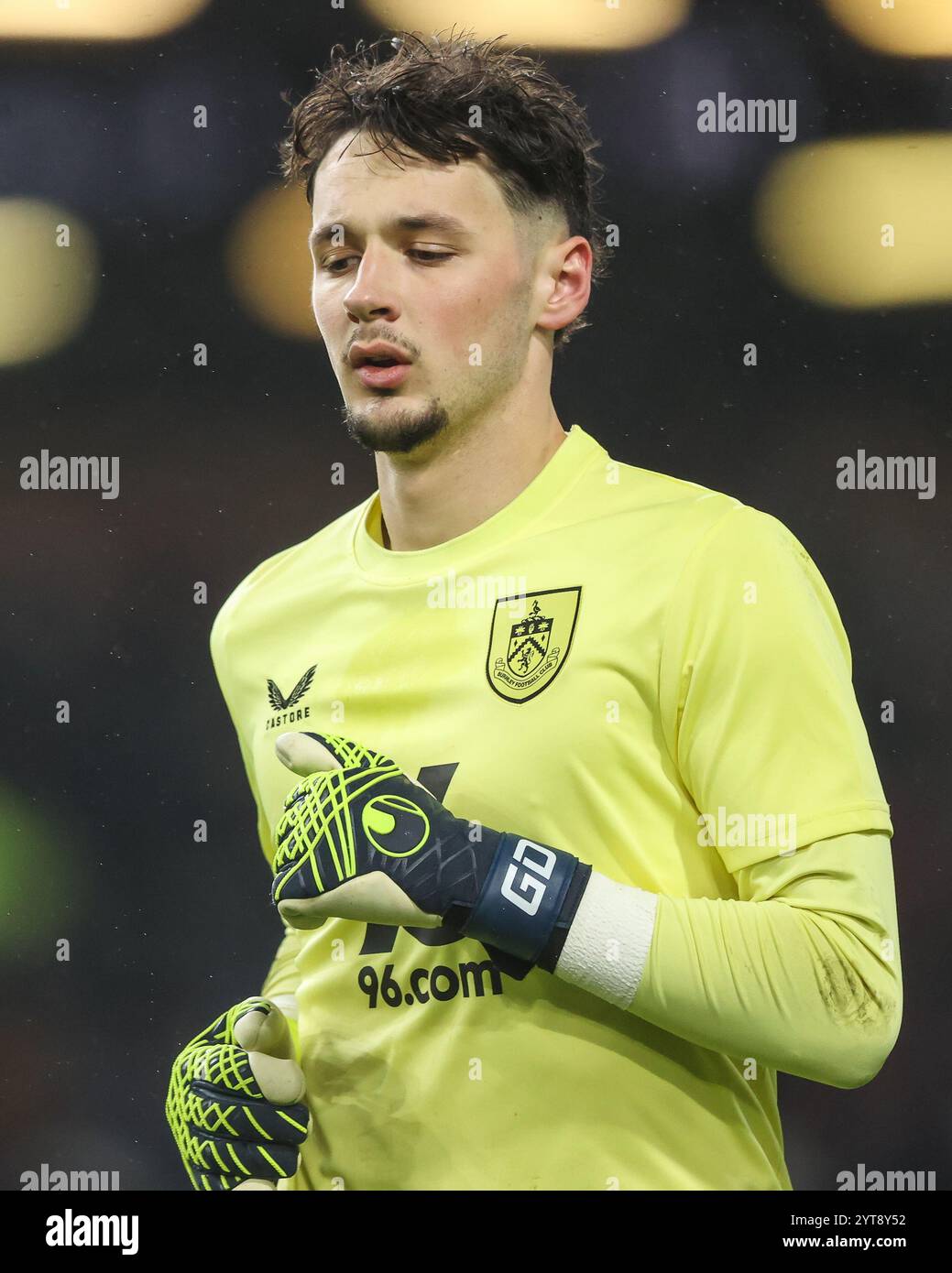 James Trafford de Burnley pendant le match du Sky Bet Championship Burnley vs Middlesbrough à Turf Moor, Burnley, Royaume-Uni, 6 décembre 2024 (photo par Alfie Cosgrove/News images) Banque D'Images