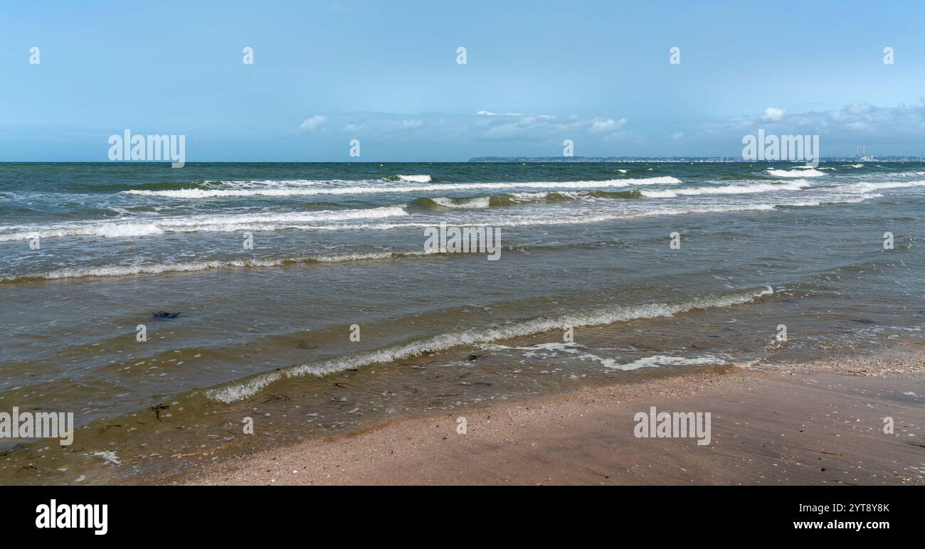 Impression côtière autour de Trouville-sur-mer, une ville du département du Calvados en Normandie dans le nord-ouest de la France Banque D'Images