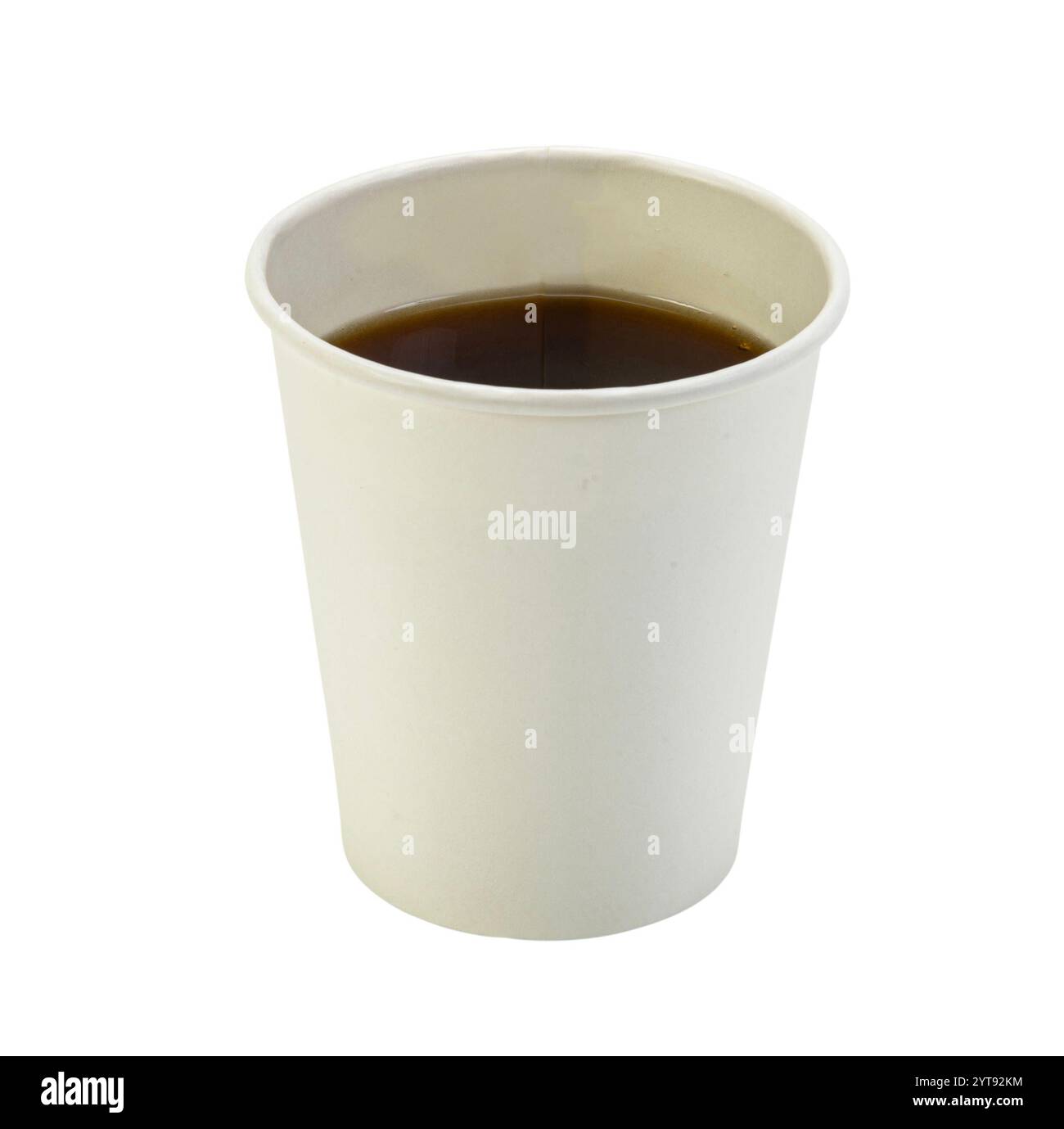 Gobelet en papier rempli Banque D'Images