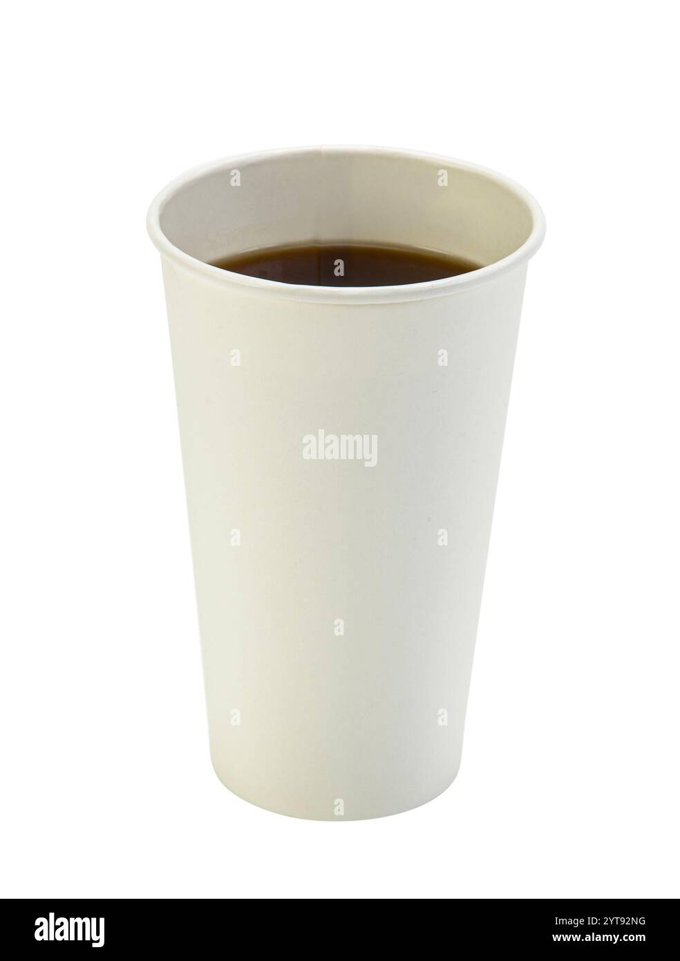 Gobelet en papier rempli Banque D'Images