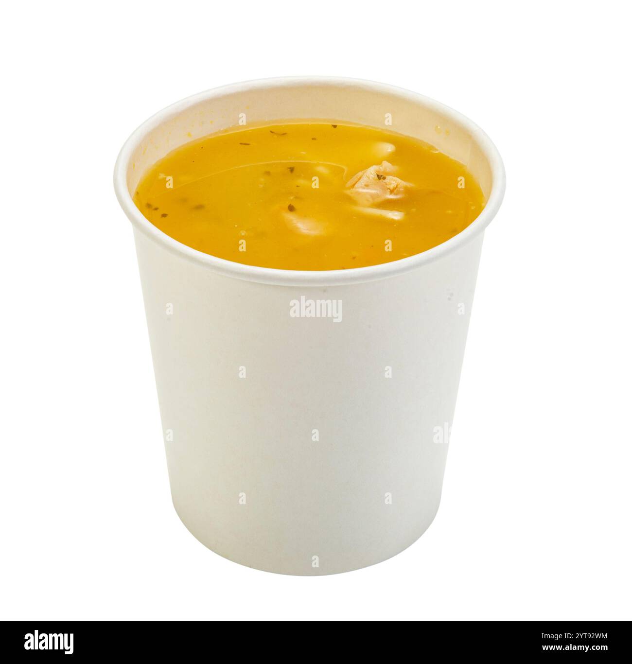 Gobelet en papier rempli Banque D'Images