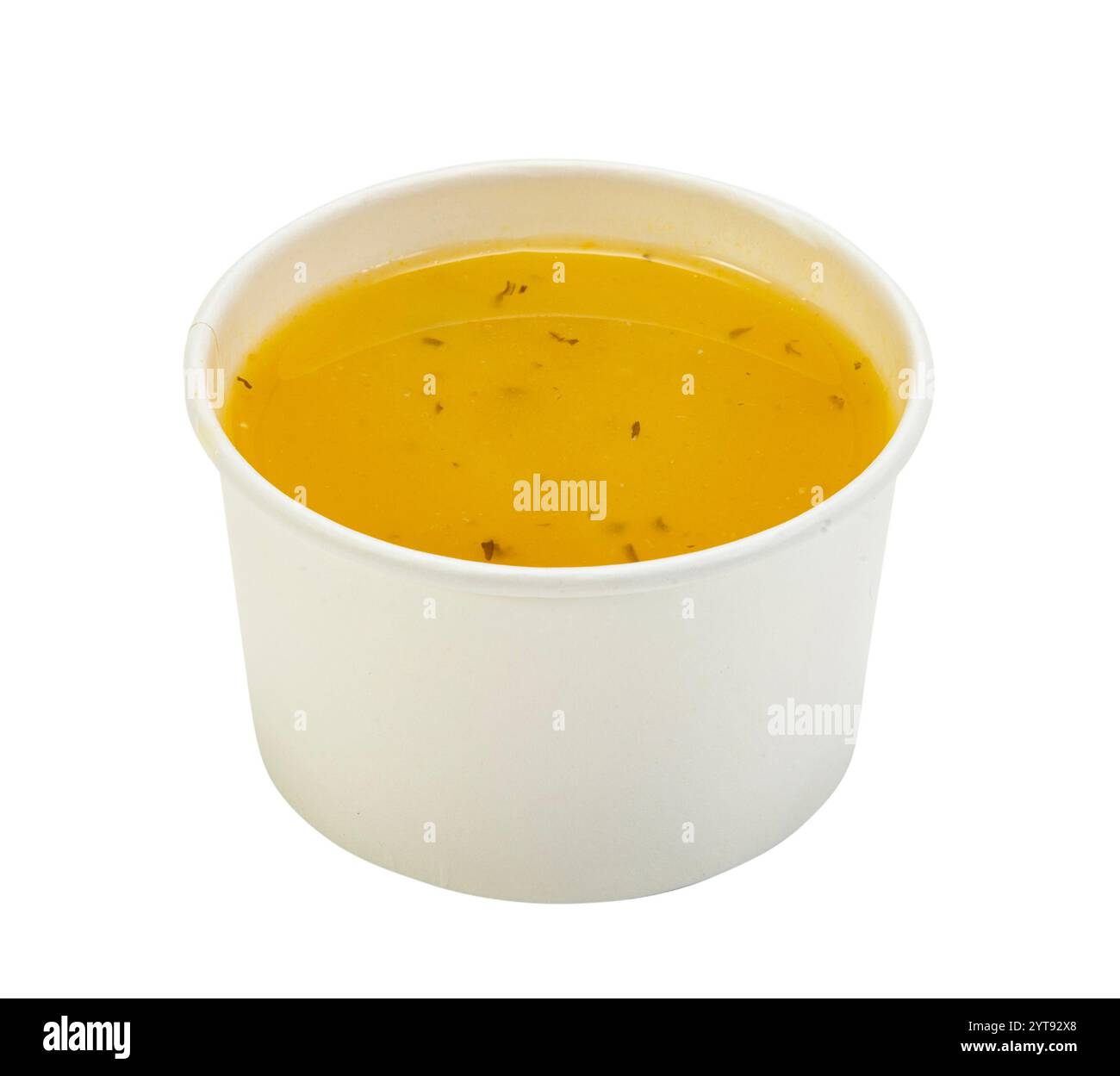 Gobelet en papier rempli Banque D'Images