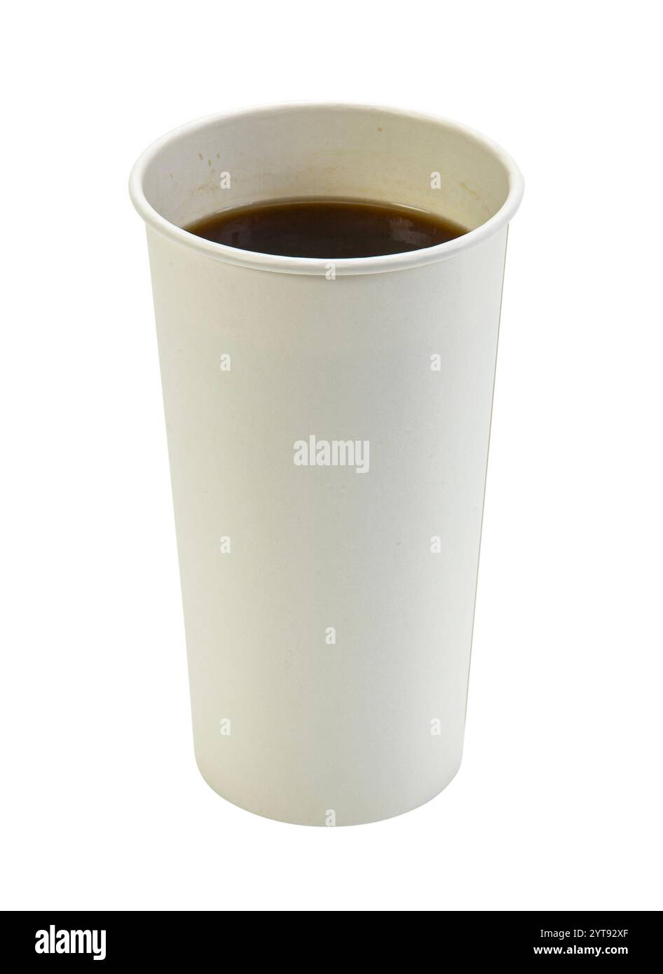 Gobelet en papier rempli Banque D'Images