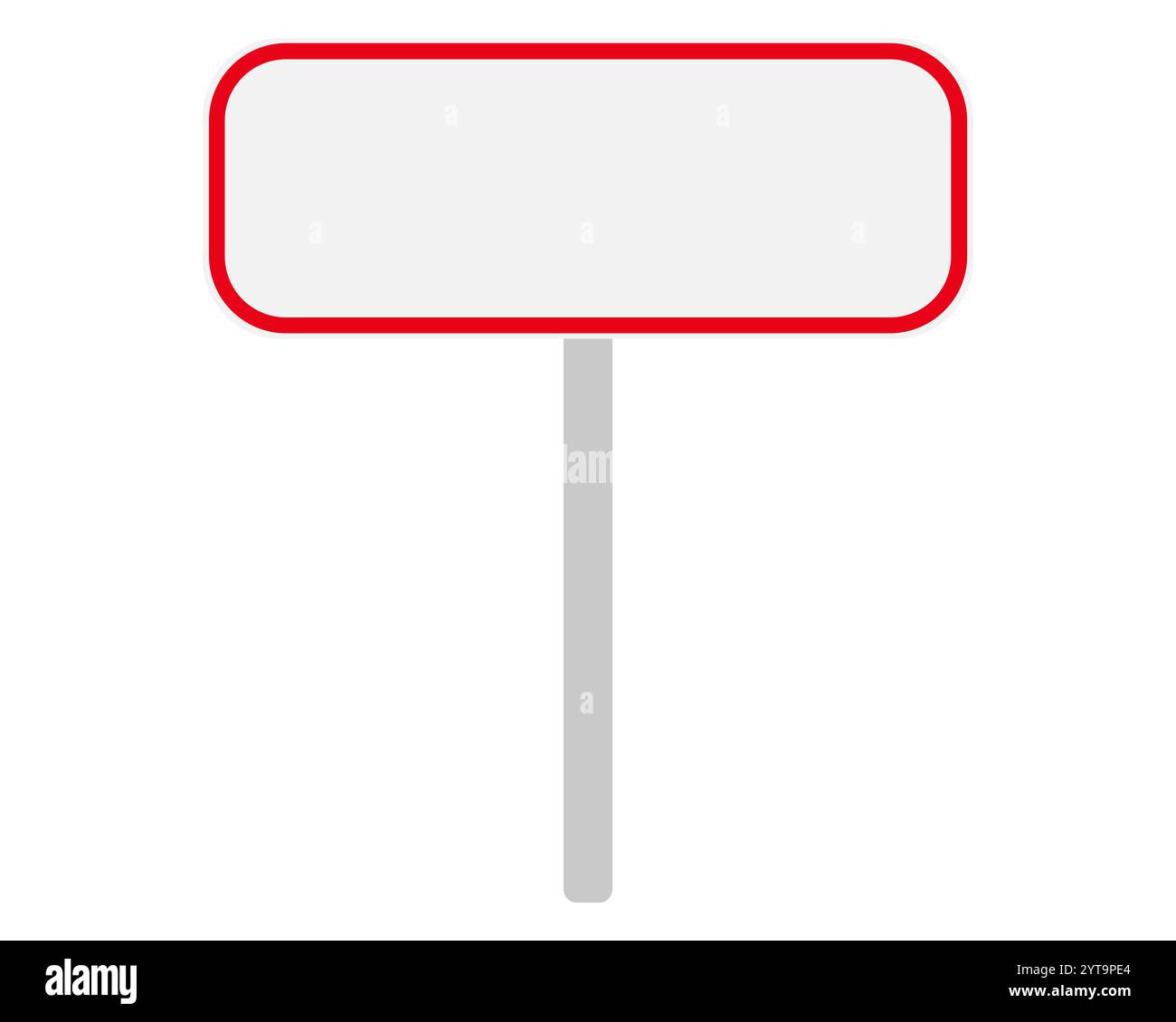 Placez le panneau de nom de l'Espagne sur blanc Banque D'Images