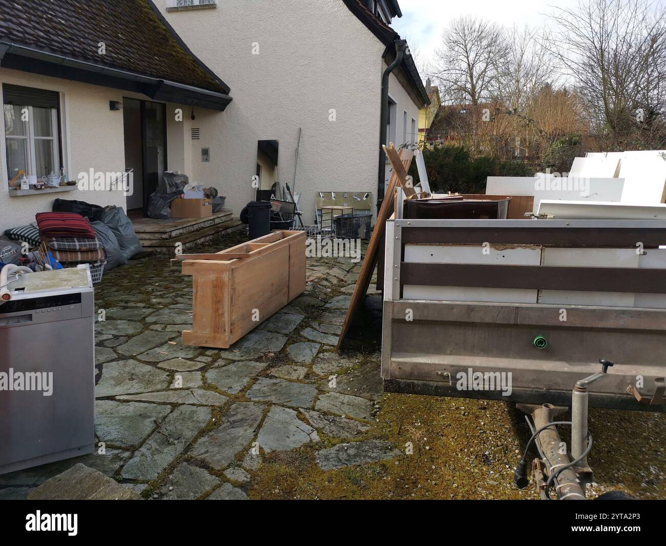 Liquidation des ménages Banque D'Images