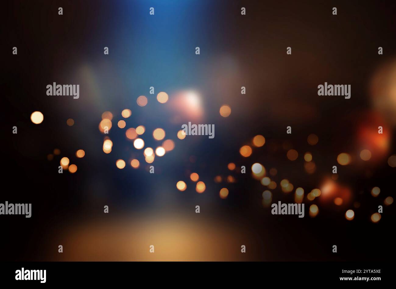 Fond sombre avec des effets de lumière et de flou pour une présentation festive Banque D'Images