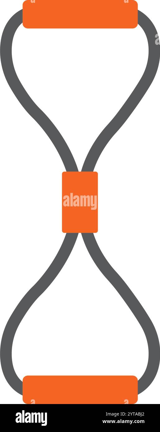 sangle élastique de yoga, conception d'illustration vectorielle d'équipement de sport Illustration de Vecteur