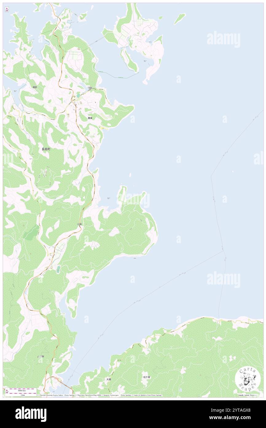 O-shima, , JP, Japon, Kagoshima, n 32 10' 0'', N 130 11' 59'', carte, Carthascapes carte publiée en 2024. Explorez Cartascapes, une carte qui révèle la diversité des paysages, des cultures et des écosystèmes de la Terre. Voyage à travers le temps et l'espace, découvrir l'interconnexion du passé, du présent et de l'avenir de notre planète. Banque D'Images