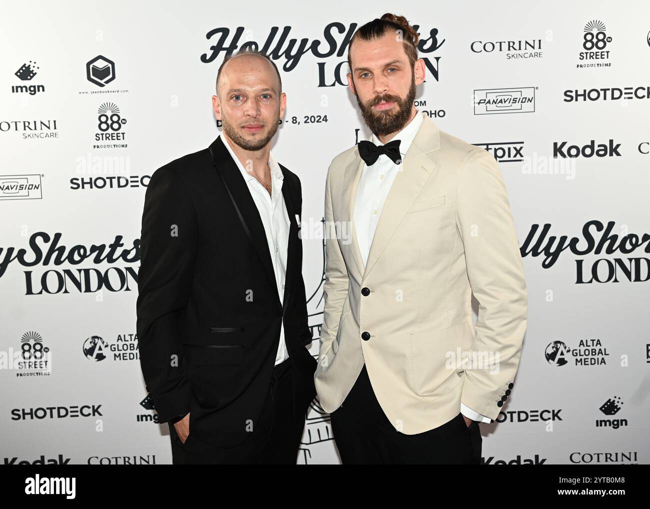 LONDRES, ROYAUME-UNI. 6 décembre 2024. Jamie Donoughue et Chris Overton ont assisté au Festival du film de LONDRES « HollyShorts », célébrant les lauréats et nominés des British Academy Awards à Beaufort House, Chelsea, Londres, Royaume-Uni. (Photo de 李世惠/Voir Li/Picture Capital) crédit : Voir Li/Picture Capital/Alamy Live News Banque D'Images