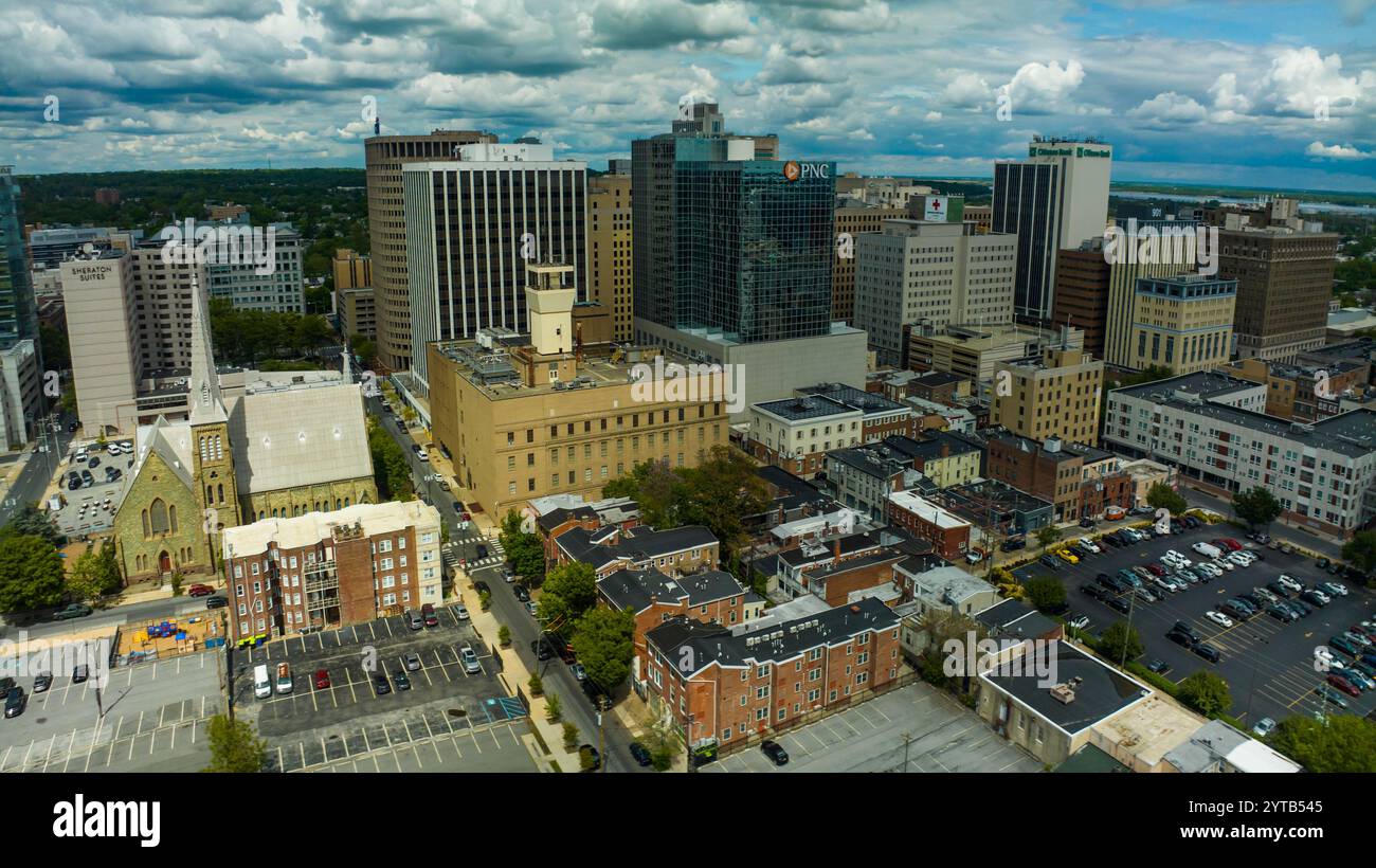 4 MAI 2023, WILMINGTON, DELEWARE - vue aérienne de Wilmington Skyline Delaware Banque D'Images