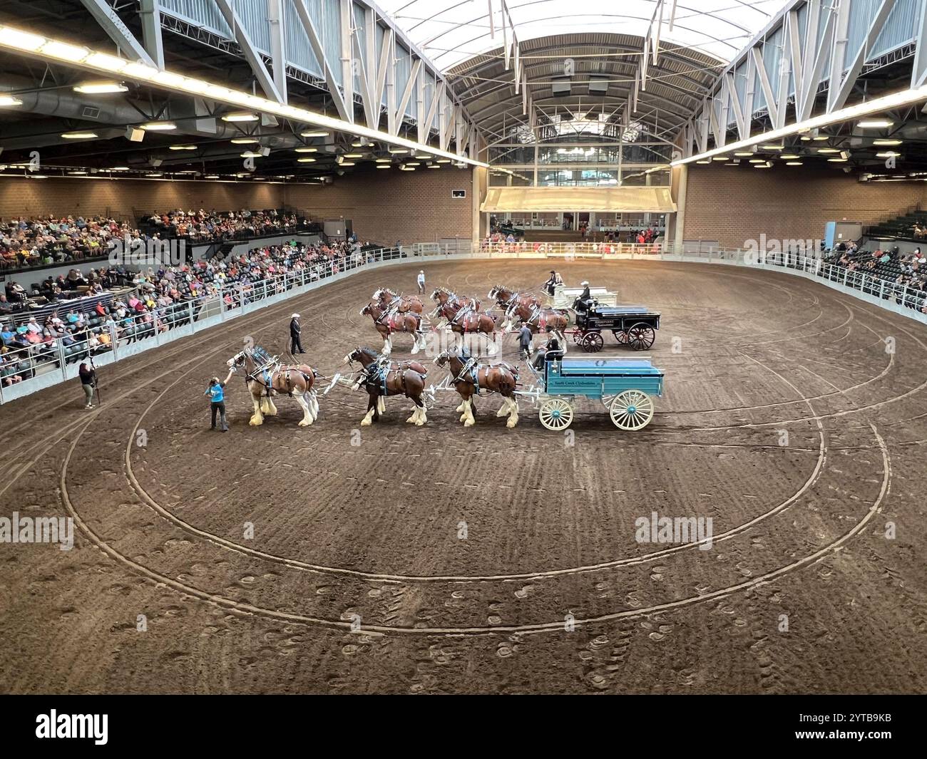 Compétition hippique Iowa State Fair Banque D'Images