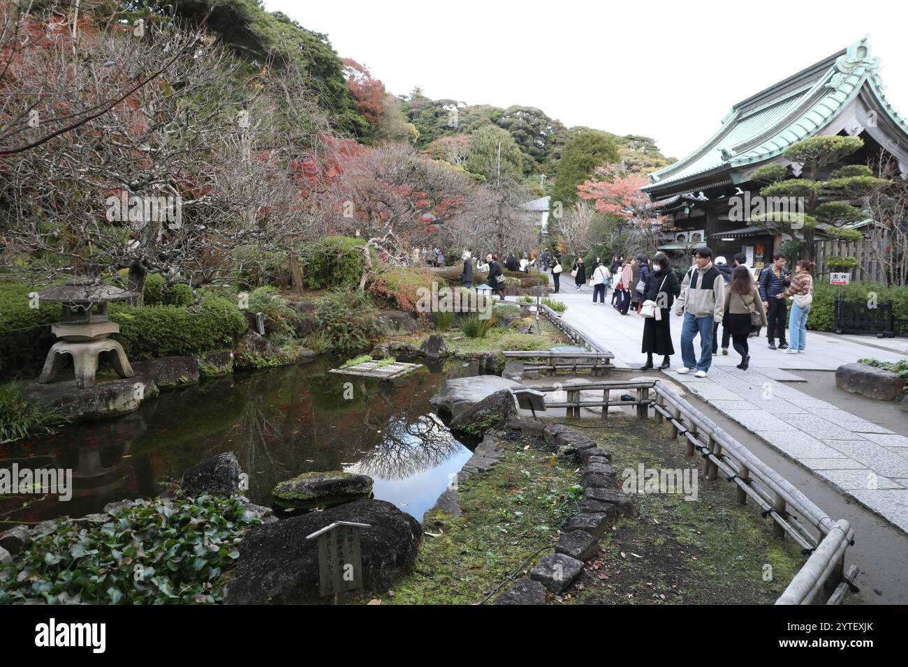 Kamakura Hasedera, communément connu sous le nom de Hase Kannon, construit en 736 pendant la période Nara, Kamakura, Japon Banque D'Images