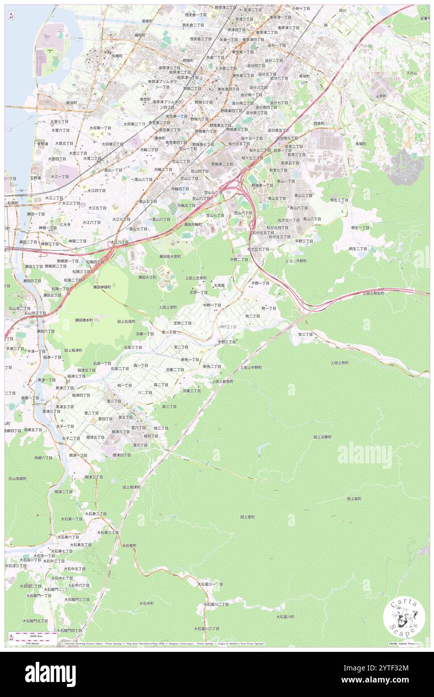 Nakano, ?tsu-shi, JP, Japon, Shiga, n 34 57' 16'', N 135 57' 9'', carte, Cartascapes carte publiée en 2024. Explorez Cartascapes, une carte qui révèle la diversité des paysages, des cultures et des écosystèmes de la Terre. Voyage à travers le temps et l'espace, découvrir l'interconnexion du passé, du présent et de l'avenir de notre planète. Banque D'Images