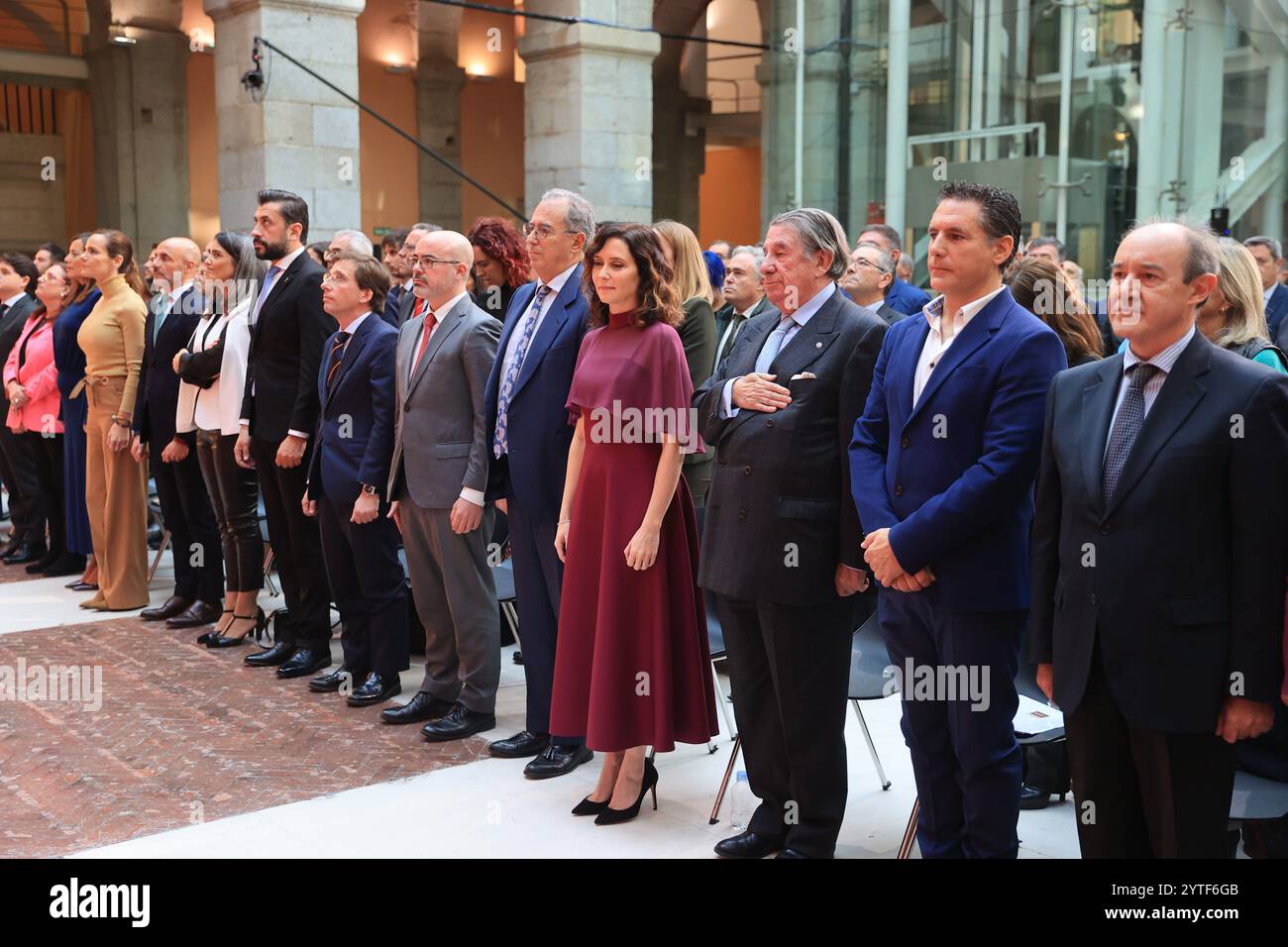 Madrid, 03/12/2024. Royal Post Office. Célébration de la Journée de la Constitution au siège de la CAM présidée par Isabel Díaz Ayuso. Photo : Jaime García. ARCHDC. Crédit : album / Archivo ABC / Jaime García Banque D'Images
