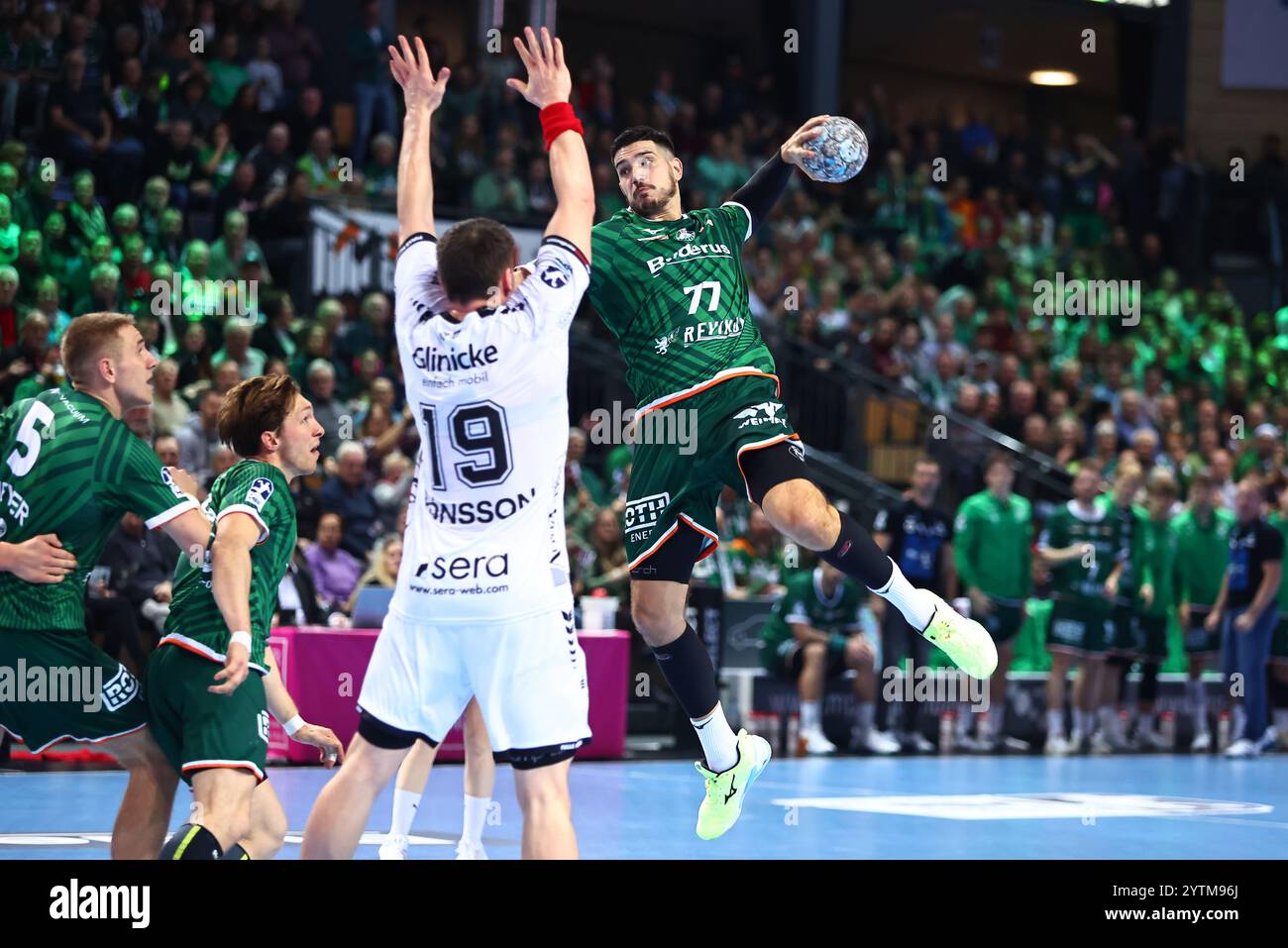 Torwurf von Stefan Cavor (Wetzlar) HSG Wetzlar vs MT Melsungen, Handball, 1. Bundesliga, 07.12.2024 Foto : Rene Weiss/Eibner Banque D'Images