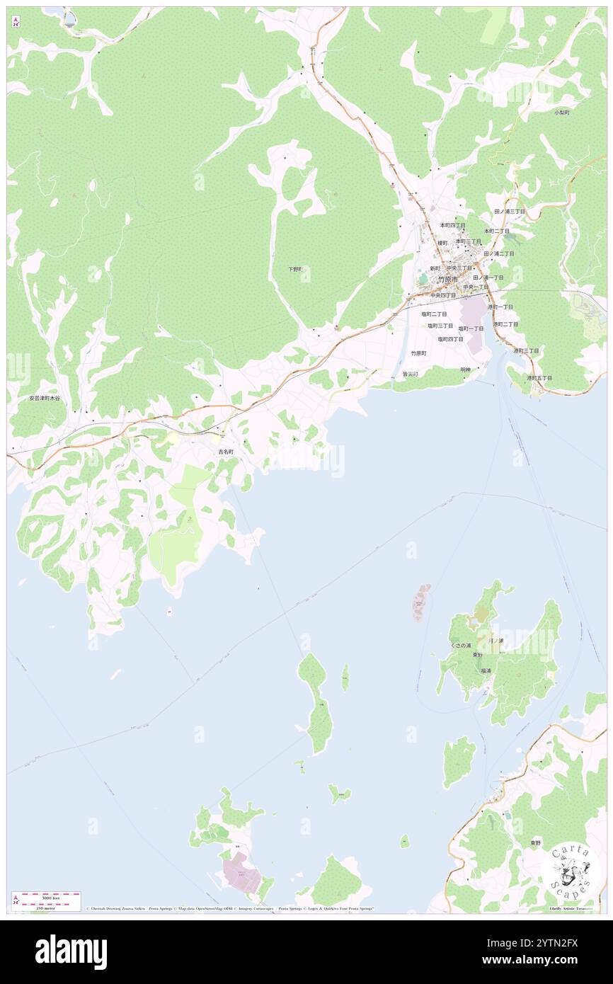 Nishiga-saki, Takehara-shi, JP, Japon, Hiroshima, n 34 19' 0'', N 132 52' 59'', carte, Cartascapes carte publiée en 2024. Explorez Cartascapes, une carte qui révèle la diversité des paysages, des cultures et des écosystèmes de la Terre. Voyage à travers le temps et l'espace, découvrir l'interconnexion du passé, du présent et de l'avenir de notre planète. Banque D'Images