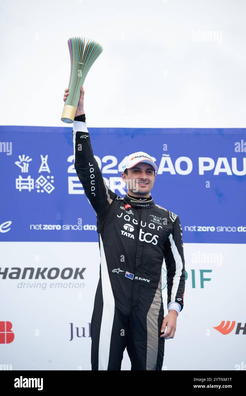São Paulo, Brésil. 7 décembre 2024. Mitch Evans de Jaguar TCS Racing lors de l'E-Prix de São Paulo 2024. Banque D'Images