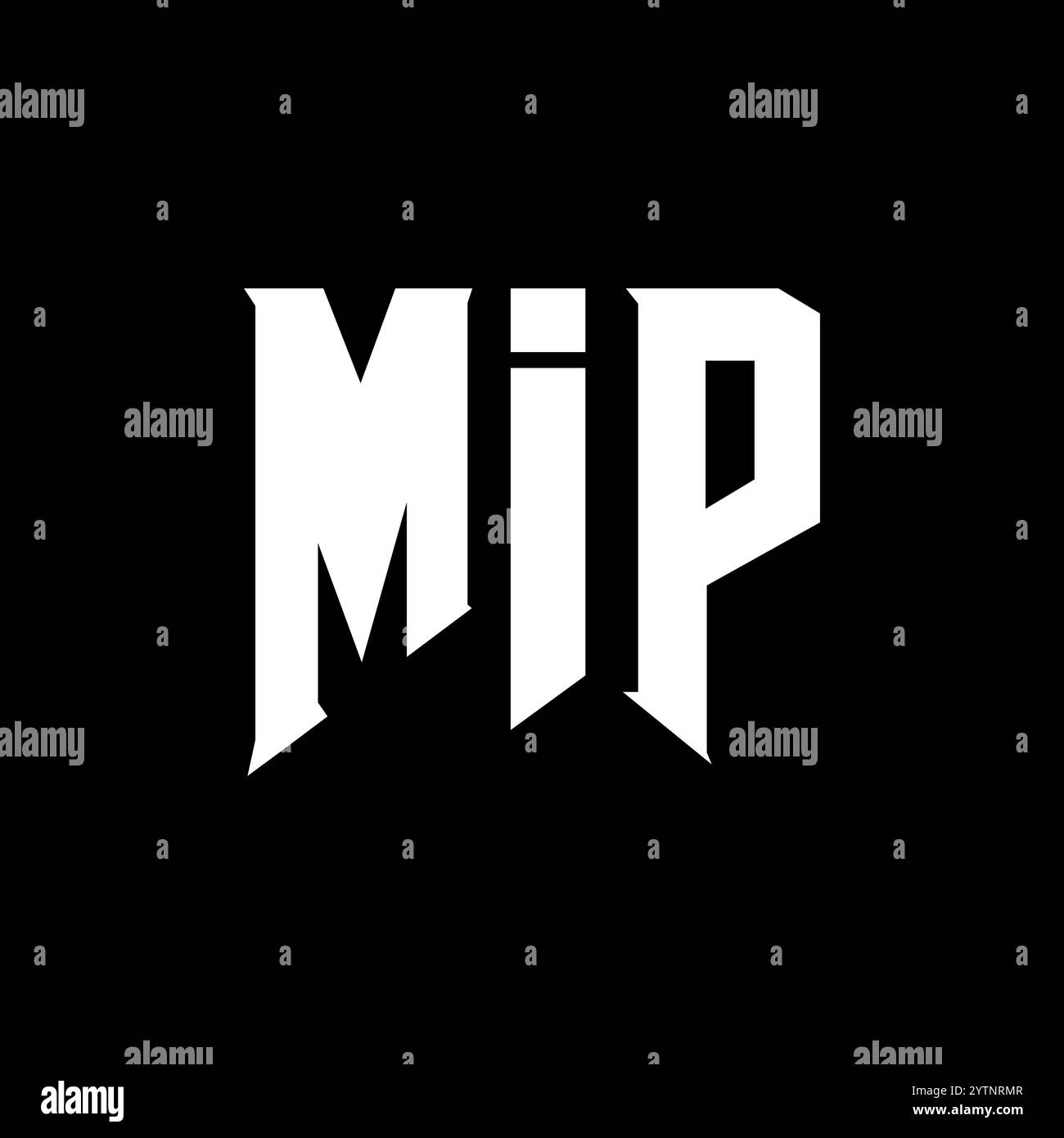 Conception de logo de lettre MIP pour la société de technologie. Combinaison de couleurs noir et blanc de conception de logo MIP. Logo MIP, vecteur MIP, conception MIP, icône MIP, MIP alph Illustration de Vecteur